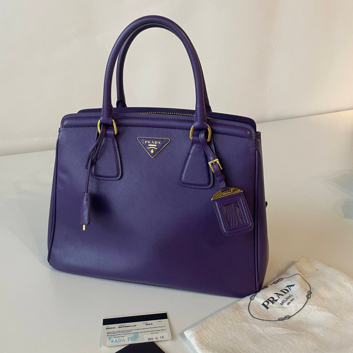 Prada - Galleria - Leather - Purple