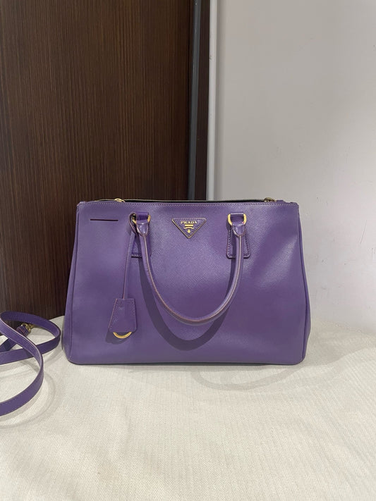 Prada - Galleria - Leather - Purple - (medium)