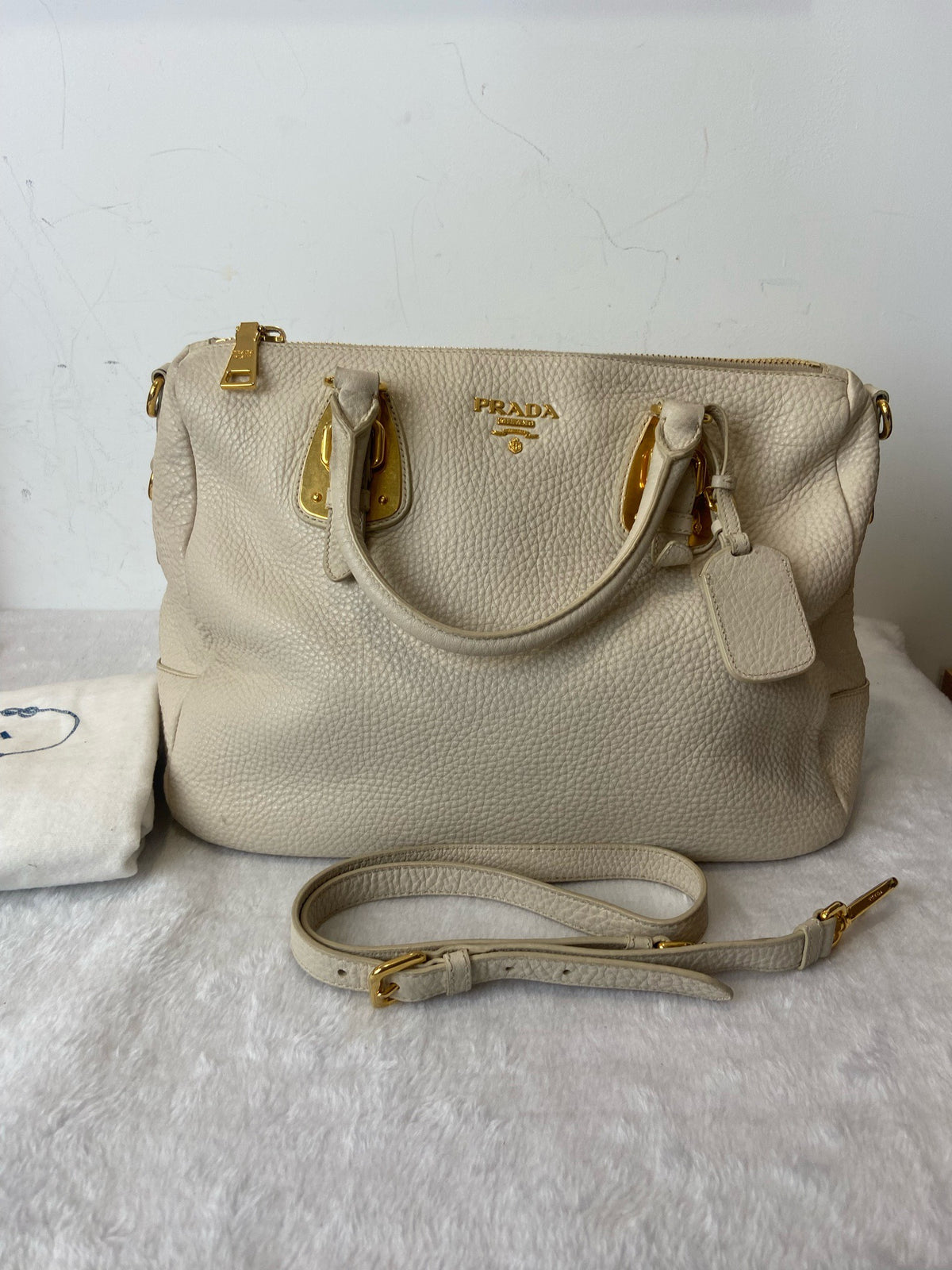 Prada - Galleria - Leather - White - (large)