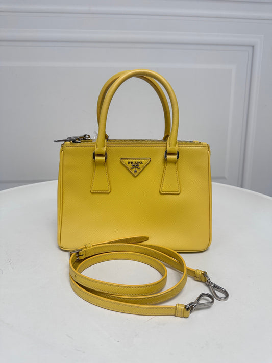 Prada - Galleria - Leather - Yellow - (small)