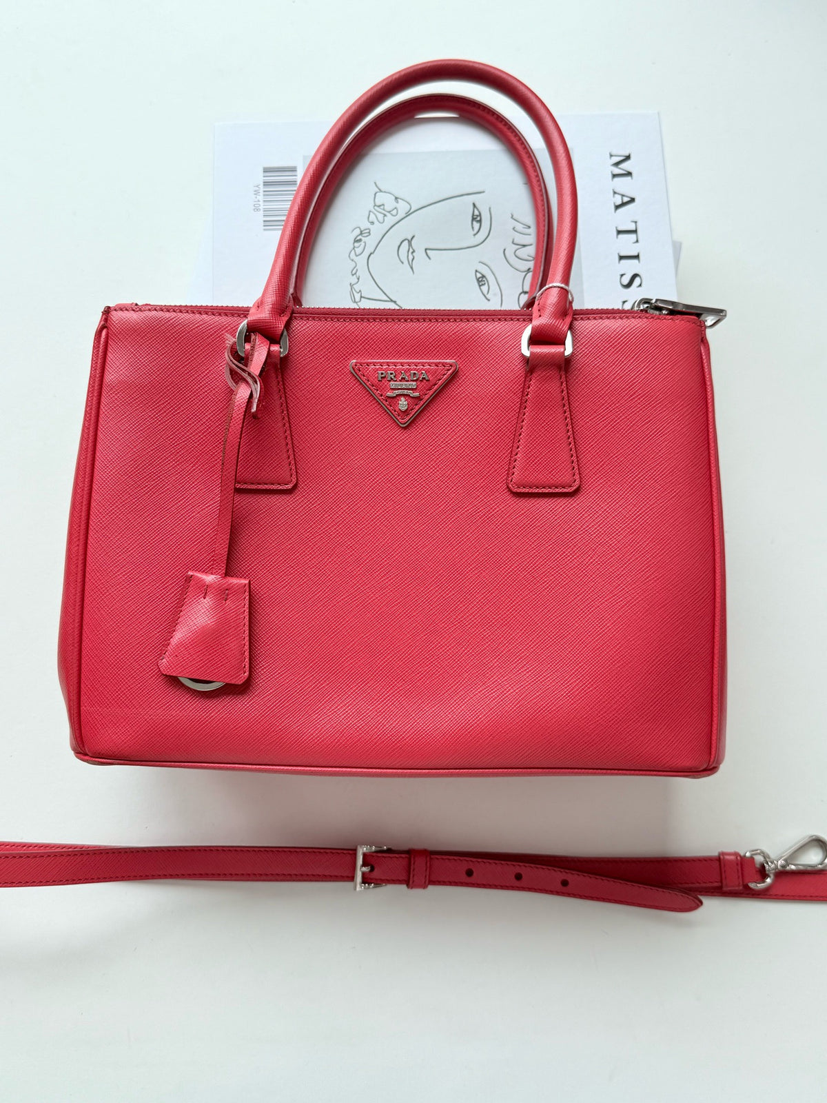 Prada - Galleria Medium - Leather - Red - (Medium)