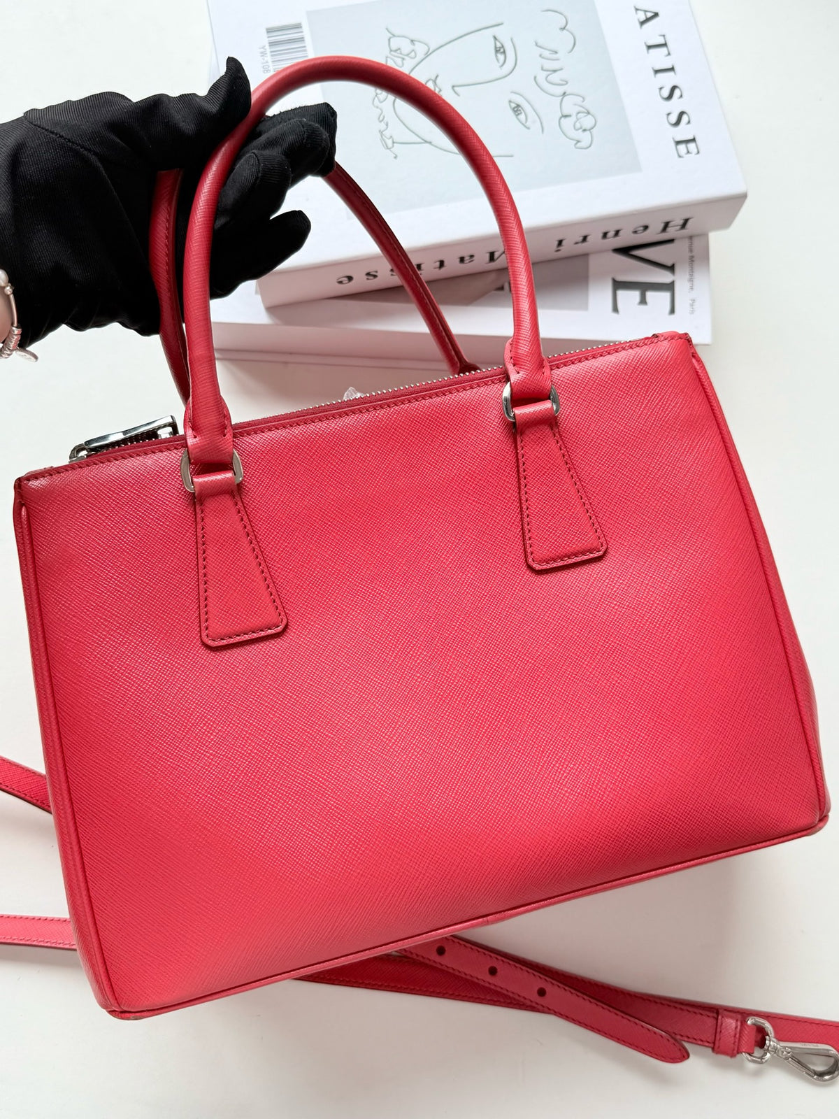 Prada - Galleria Medium - Leather - Red - (Medium)