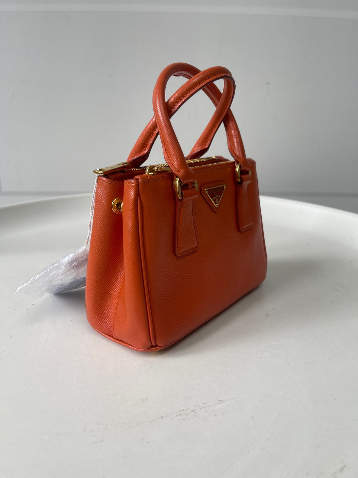 Prada - Galleria Mini - Leather - Orange - (mini)