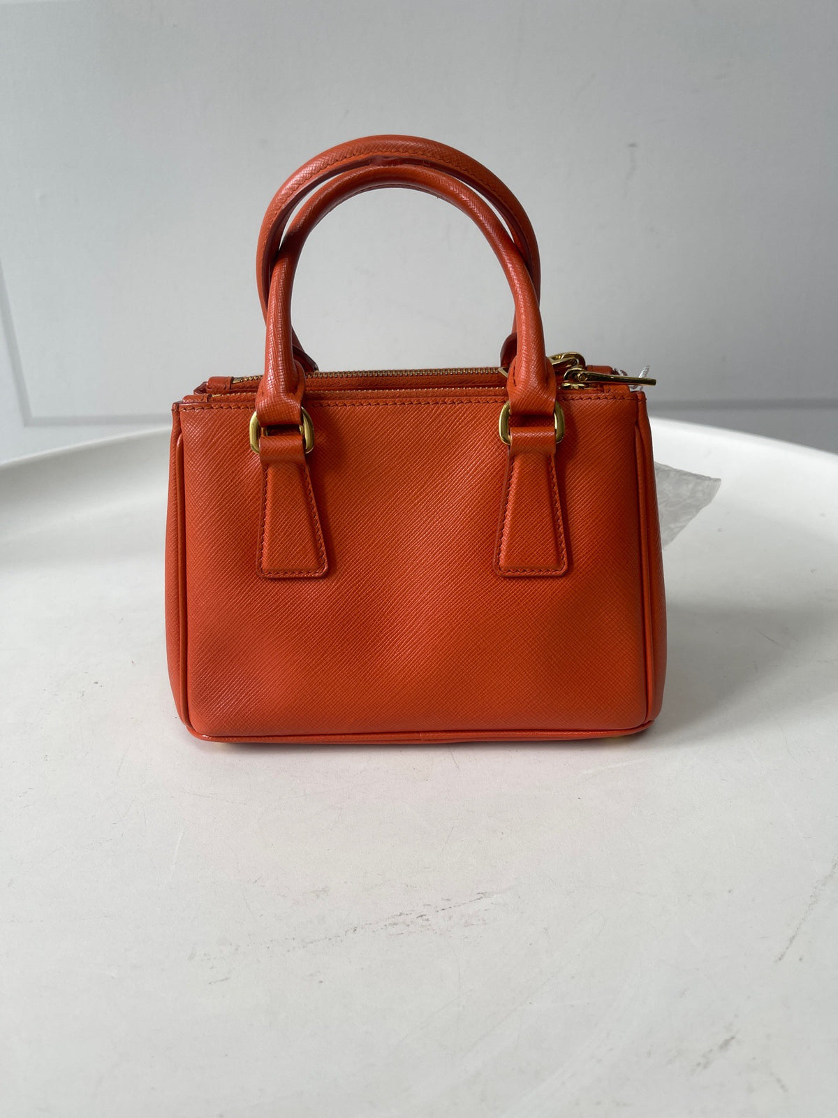 Prada - Galleria Mini - Leather - Orange - (mini)