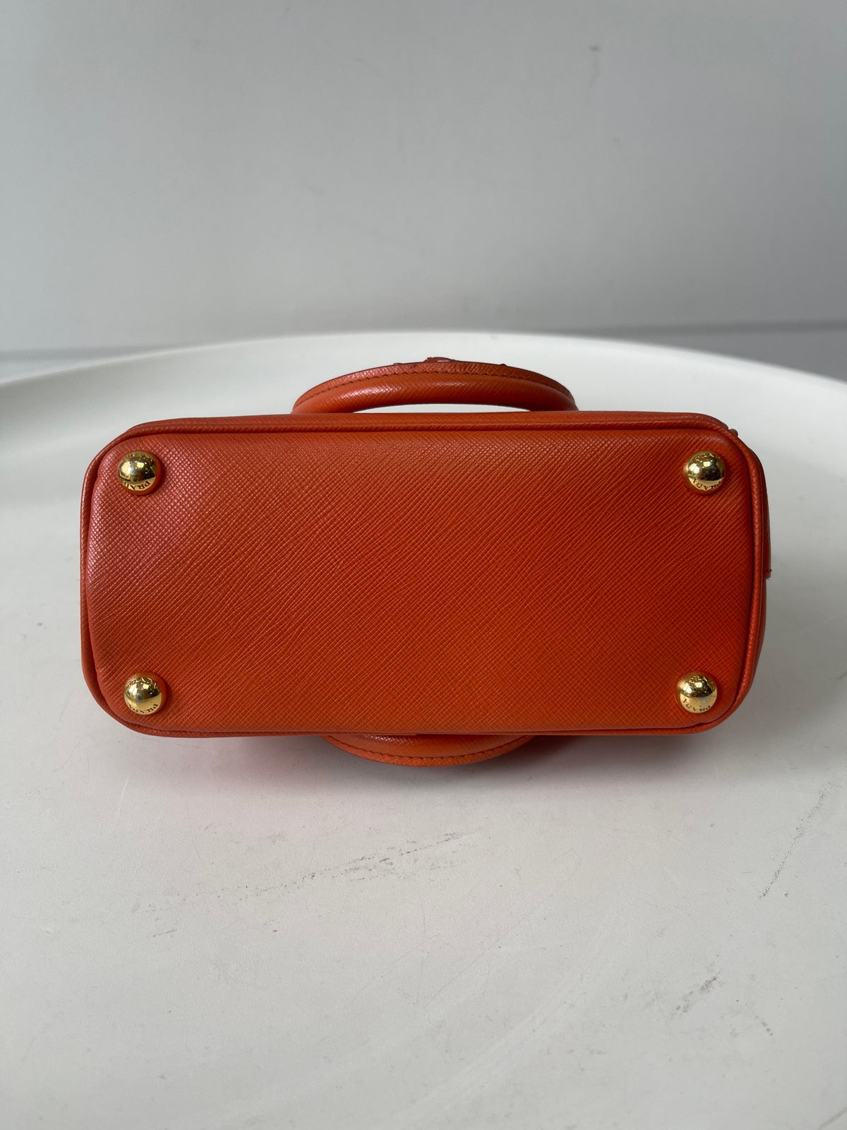 Prada - Galleria Mini - Leather - Orange - (mini)