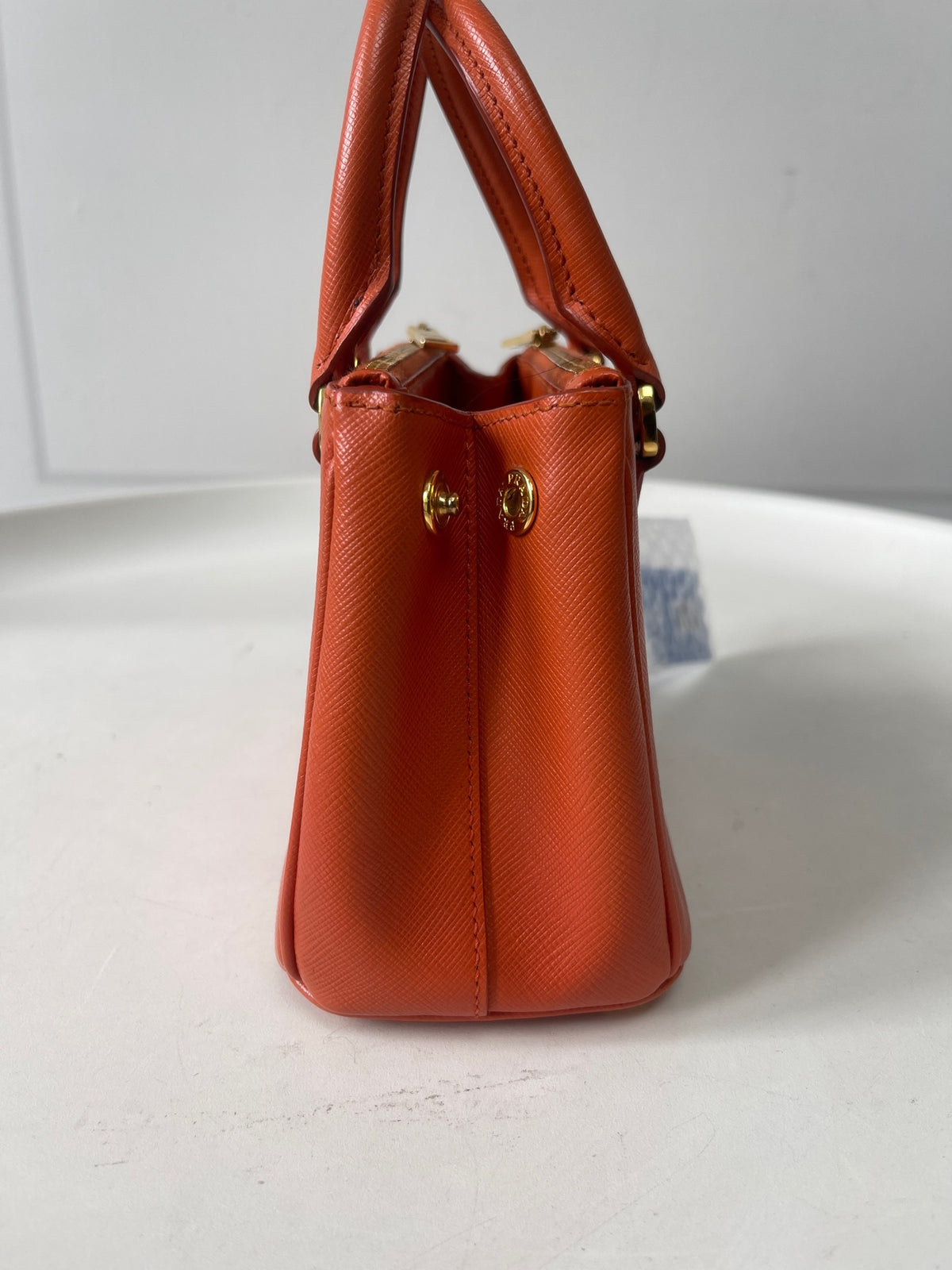 Prada - Galleria Mini - Leather - Orange - (mini)
