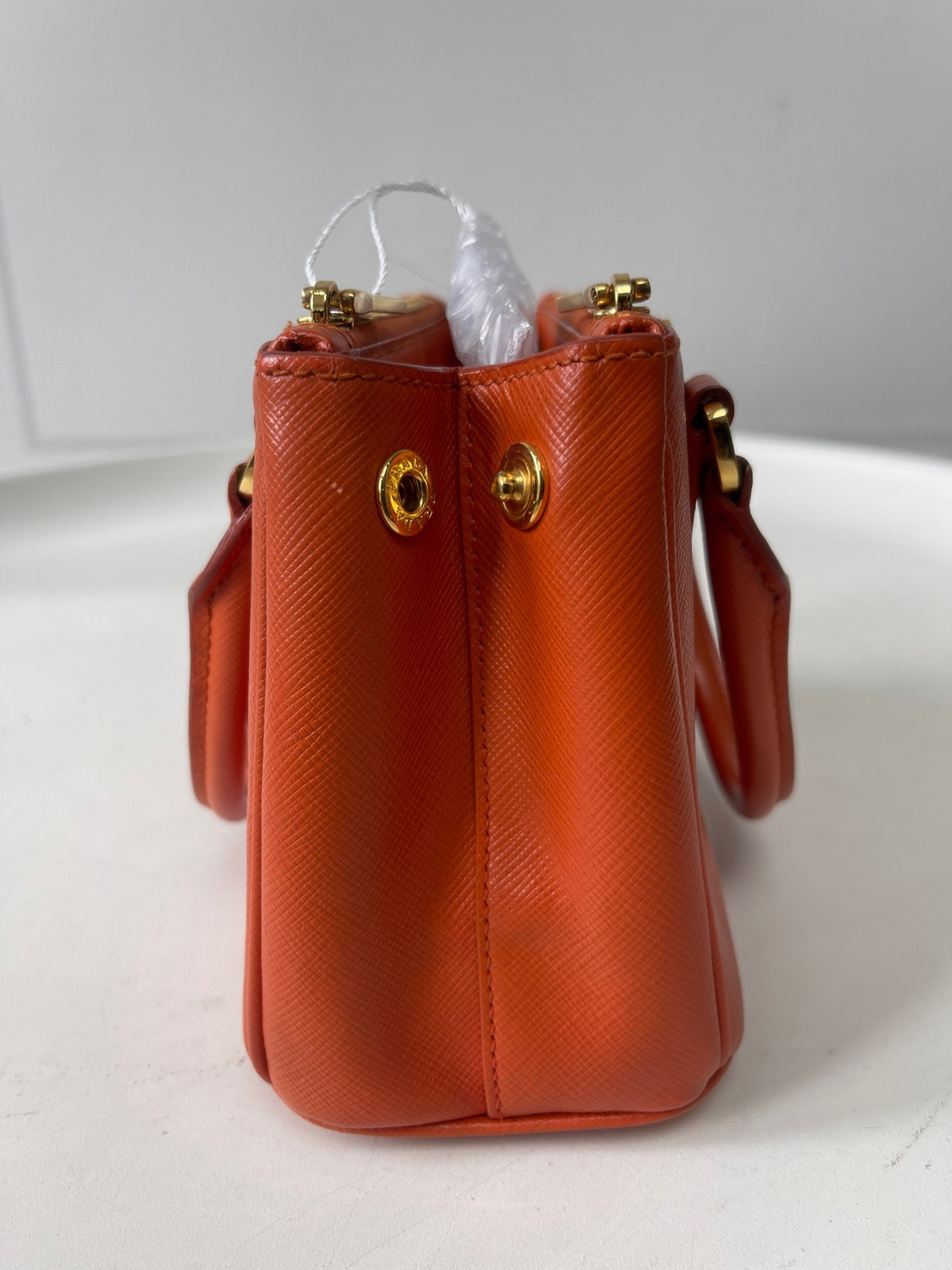 Prada - Galleria Mini - Leather - Orange - (mini)