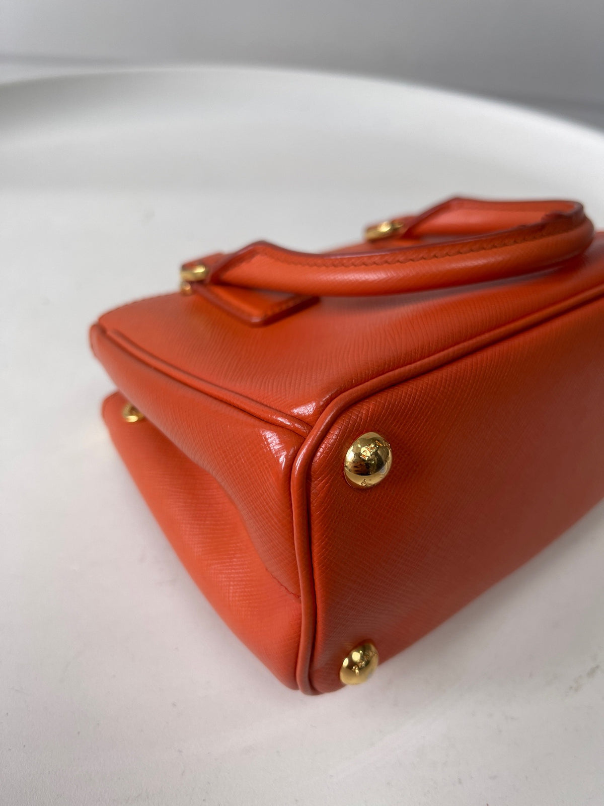 Prada - Galleria Mini - Leather - Orange - (mini)