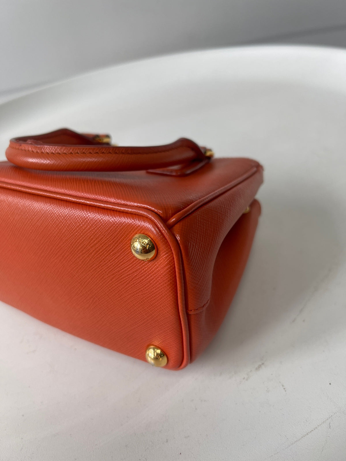 Prada - Galleria Mini - Leather - Orange - (mini)