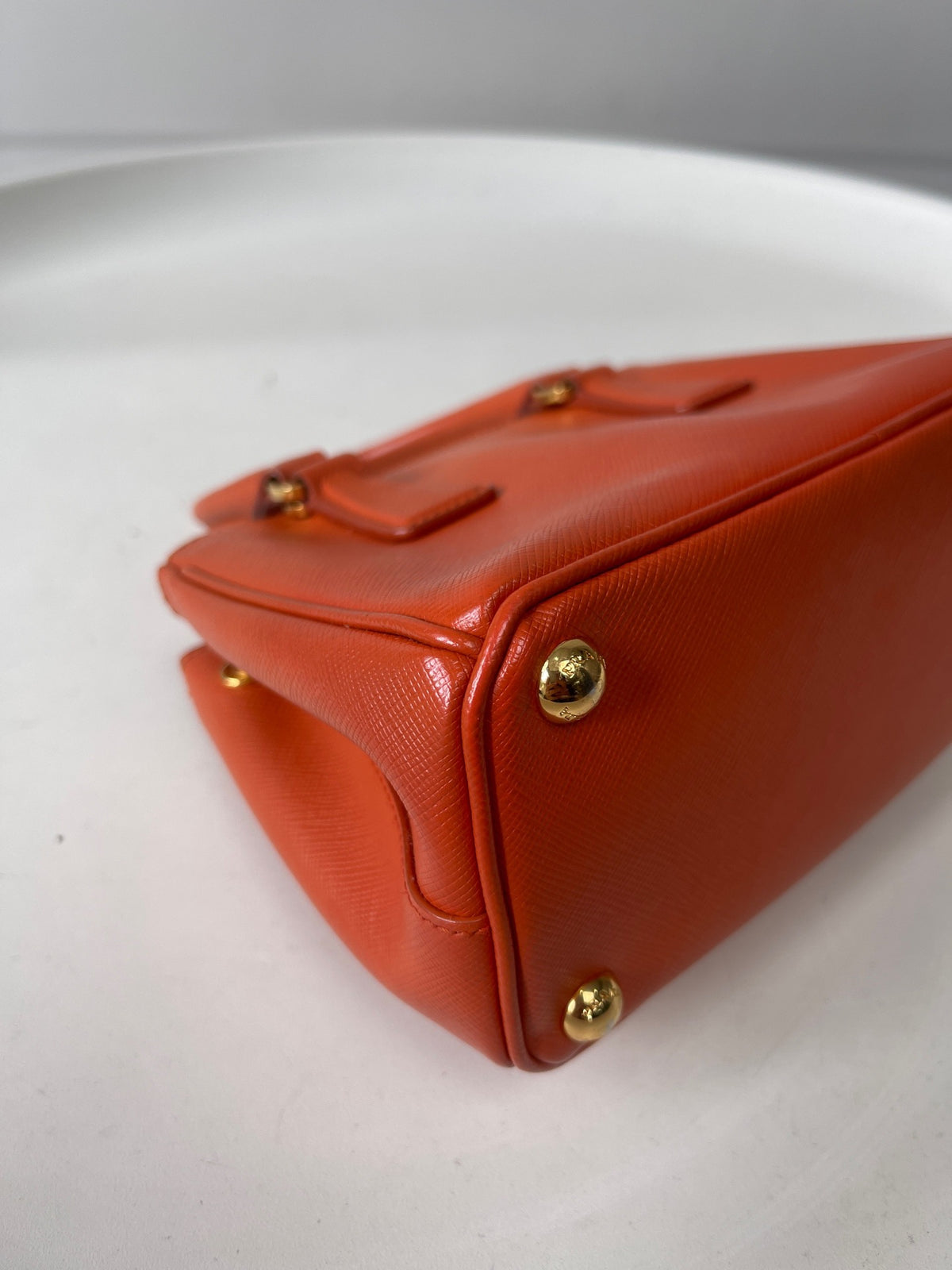 Prada - Galleria Mini - Leather - Orange - (mini)