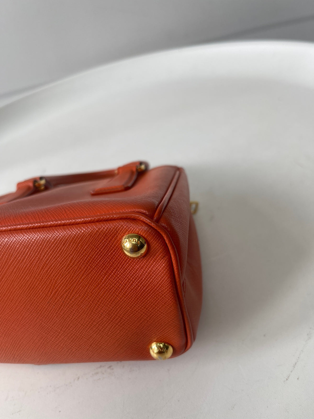 Prada - Galleria Mini - Leather - Orange - (mini)