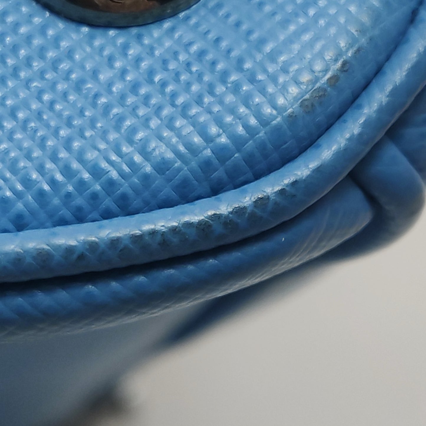 Prada - Galleria Saffiano Bag - Saffiano leather - Blue - (Small)