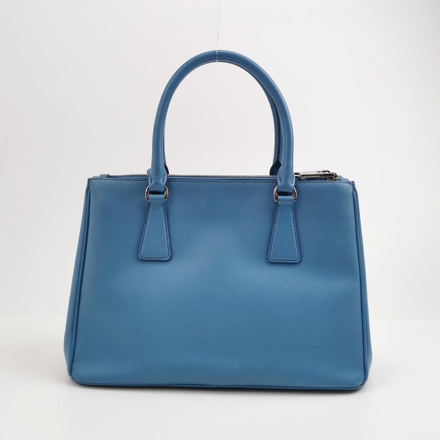 Prada - Galleria Saffiano Bag - Saffiano leather - Blue - (Small)