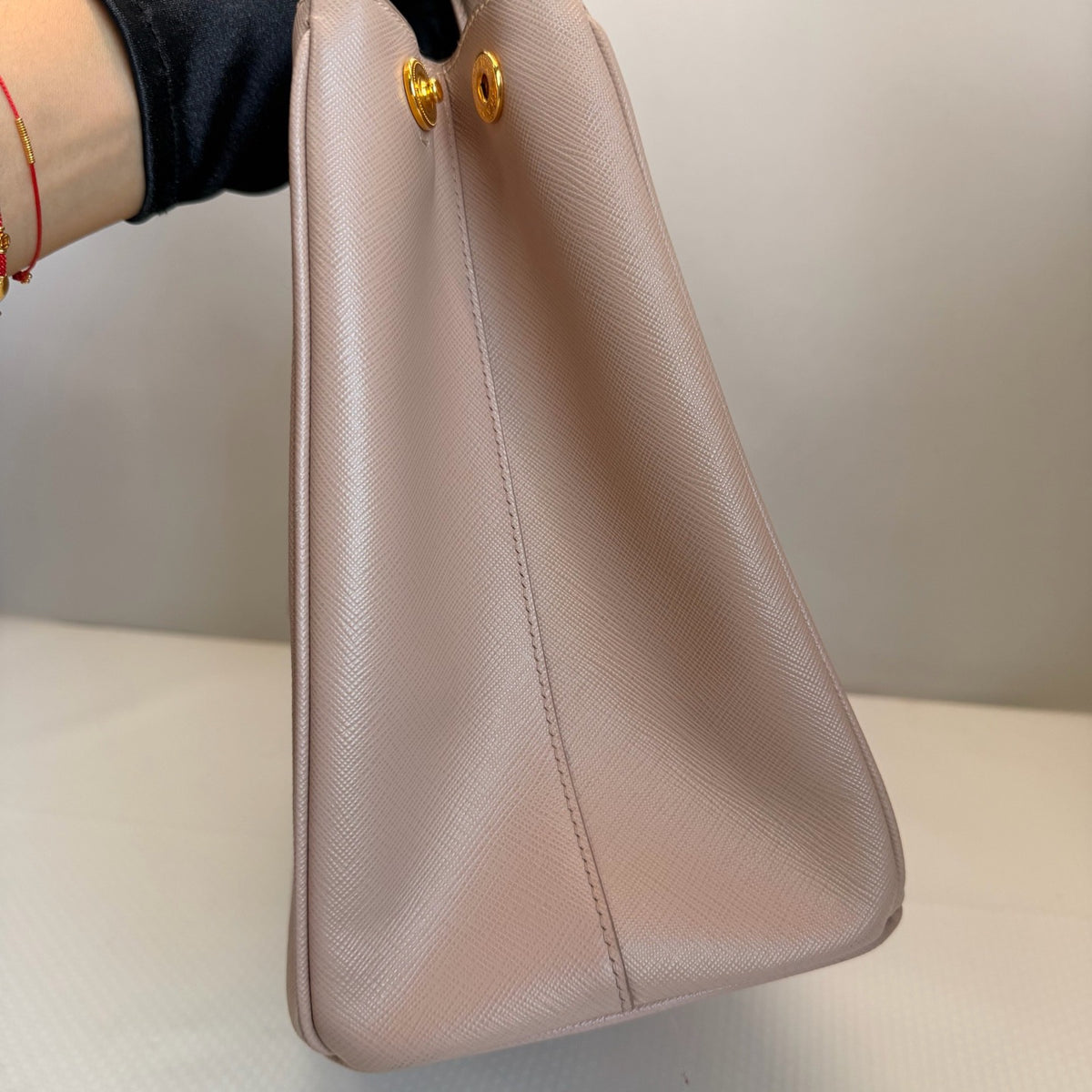 Prada - Galleria Saffiano Lux Tote - Leather - Pink - (large)