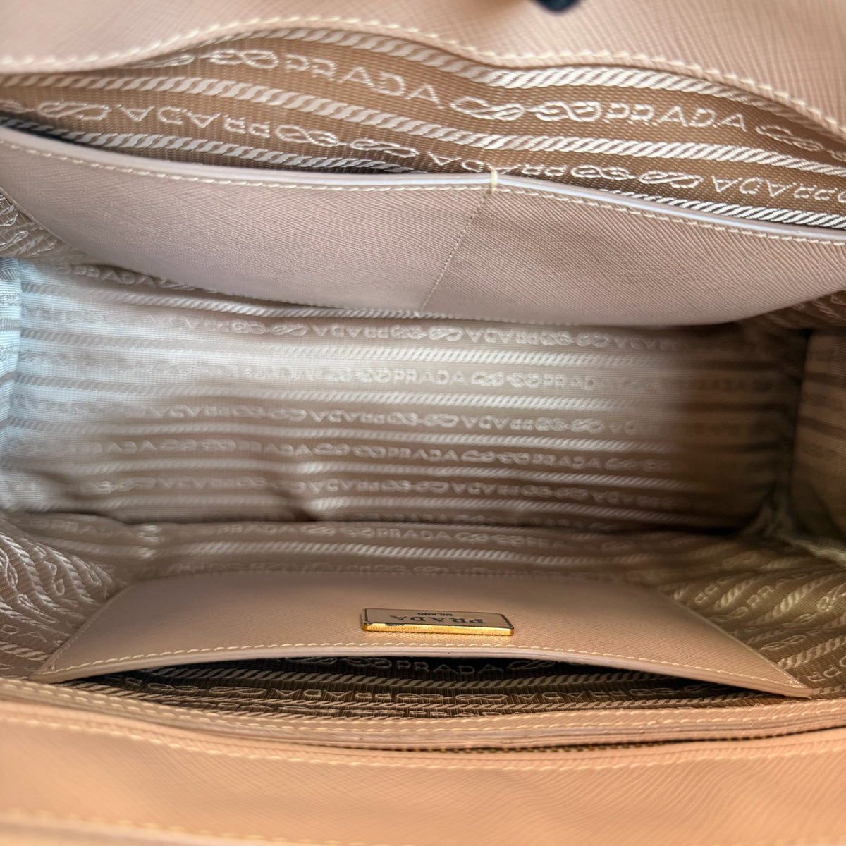Prada - Galleria Saffiano Lux Tote - Leather - Pink - (large)