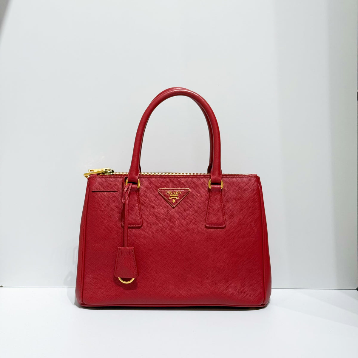 Prada - Galleria Small - Leather - Red - (small)