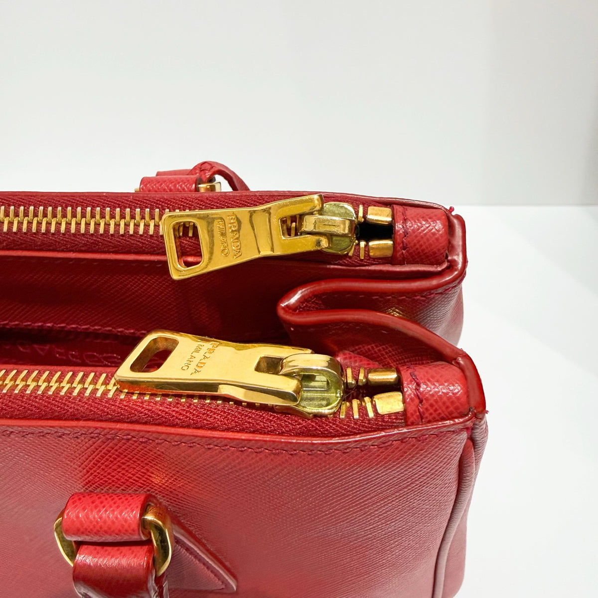 Prada - Galleria Small - Leather - Red - (small)