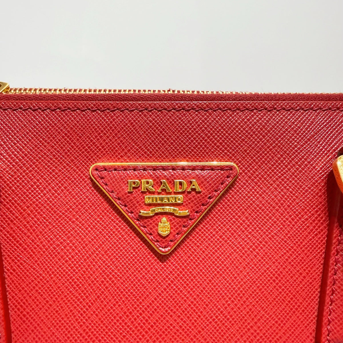 Prada - Galleria Small - Leather - Red - (small)