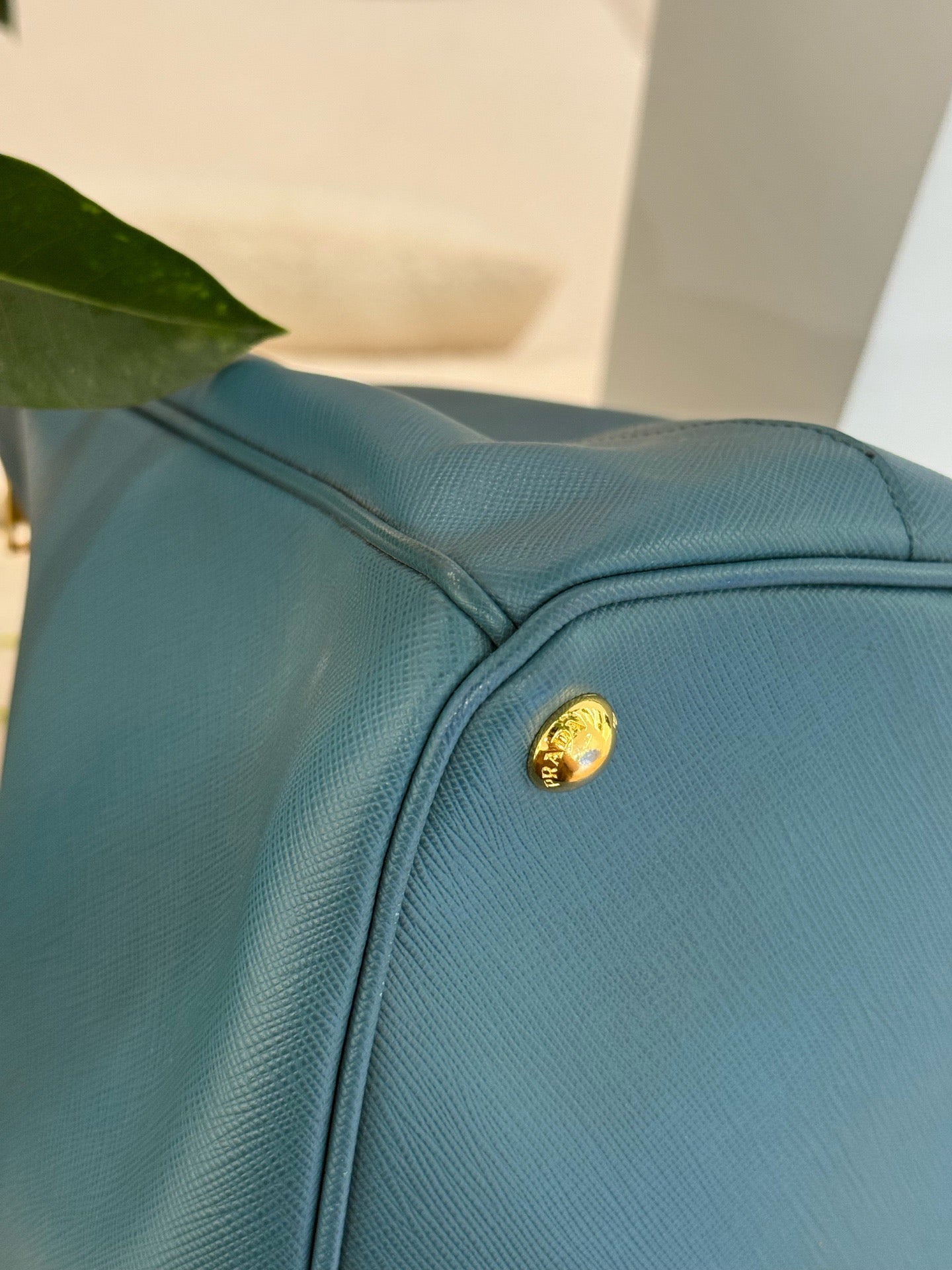 Prada - Gatje - Leather - Blue - (large)