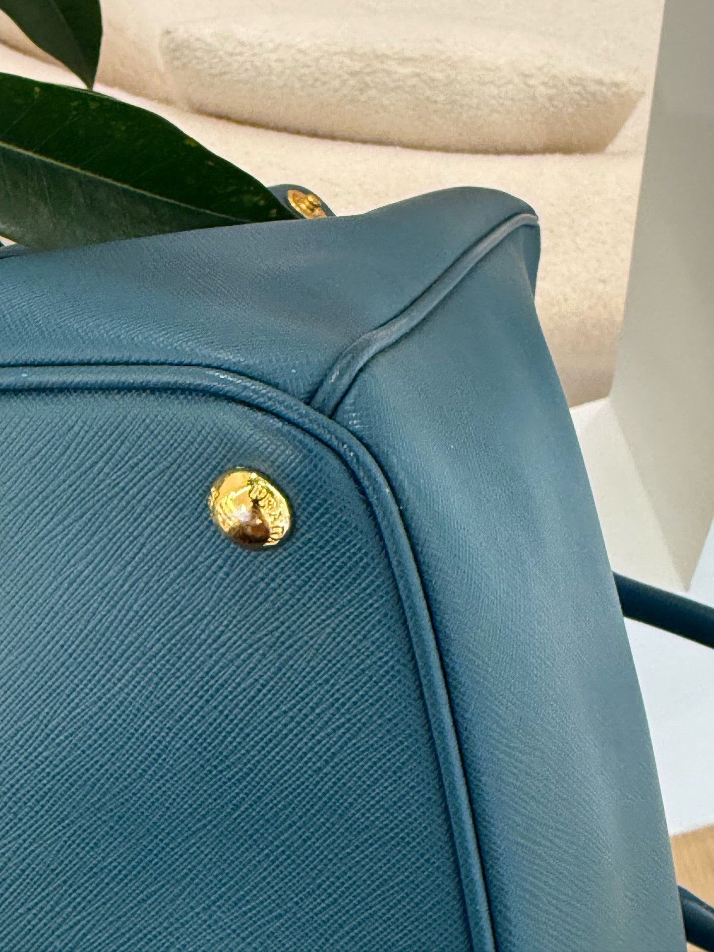 Prada - Gatje - Leather - Blue - (large)