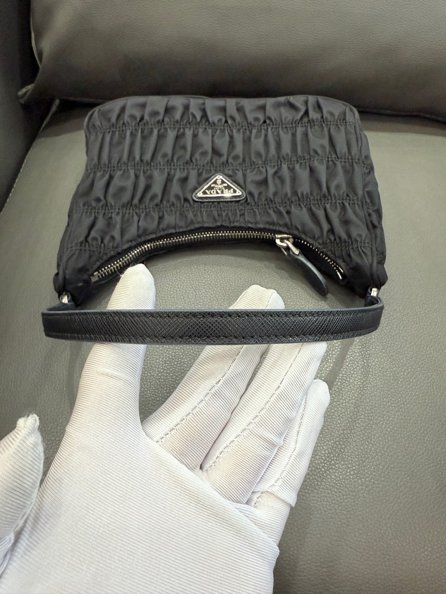 Prada Hobo Bag Nylon Black - view 11