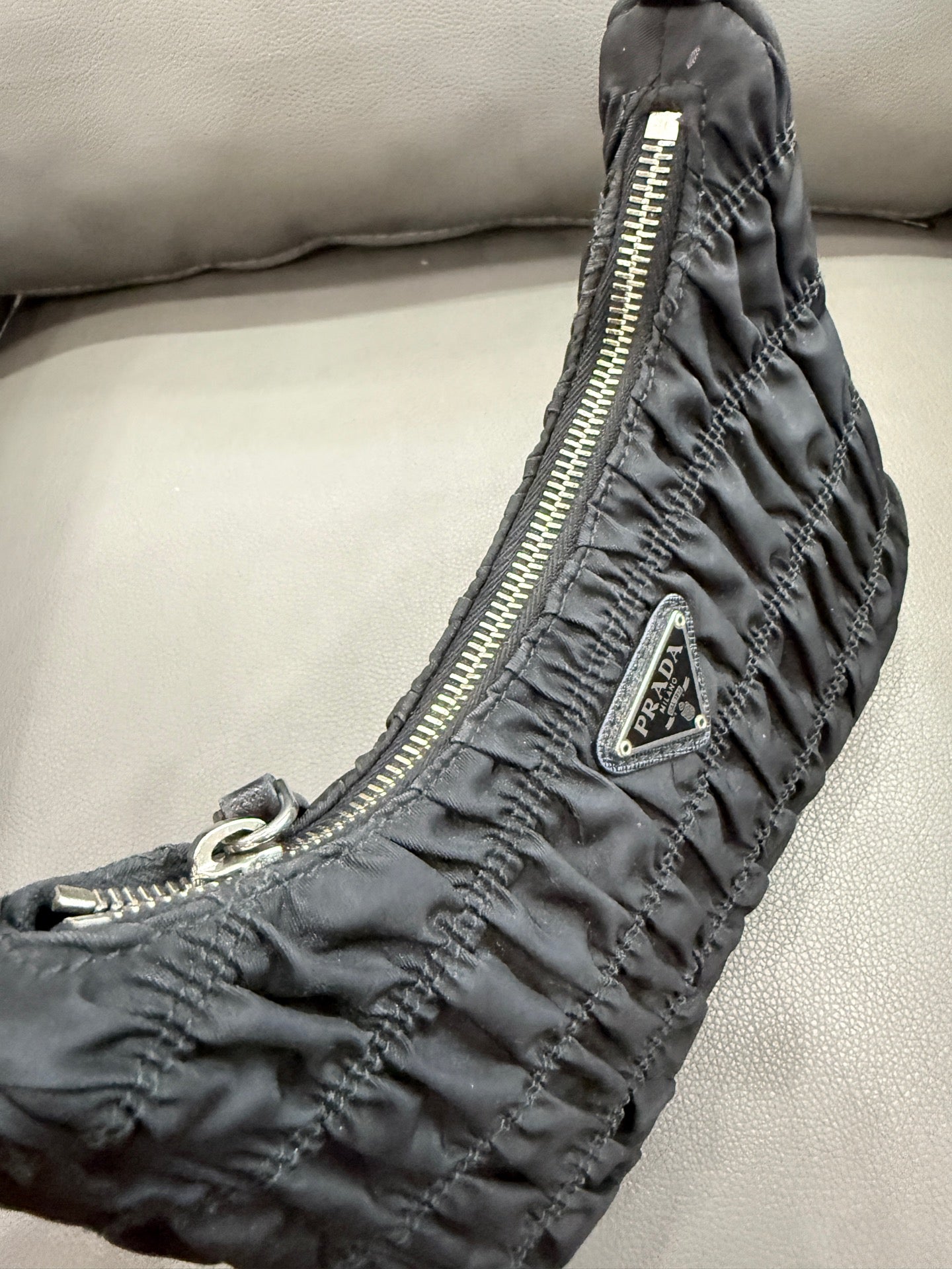 Prada Hobo Bag Nylon Black - view 14