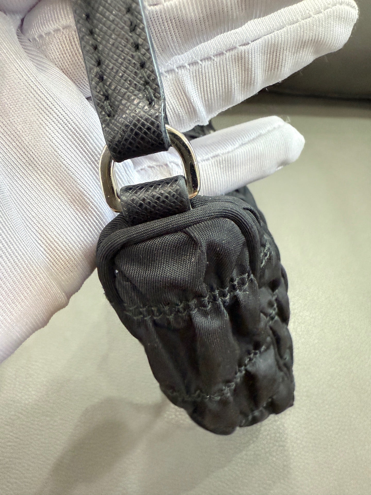 Prada Hobo Bag Nylon Black - view 3