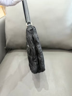 Prada - Hobo Pleated Bag - Nylon - Black - (mini)
