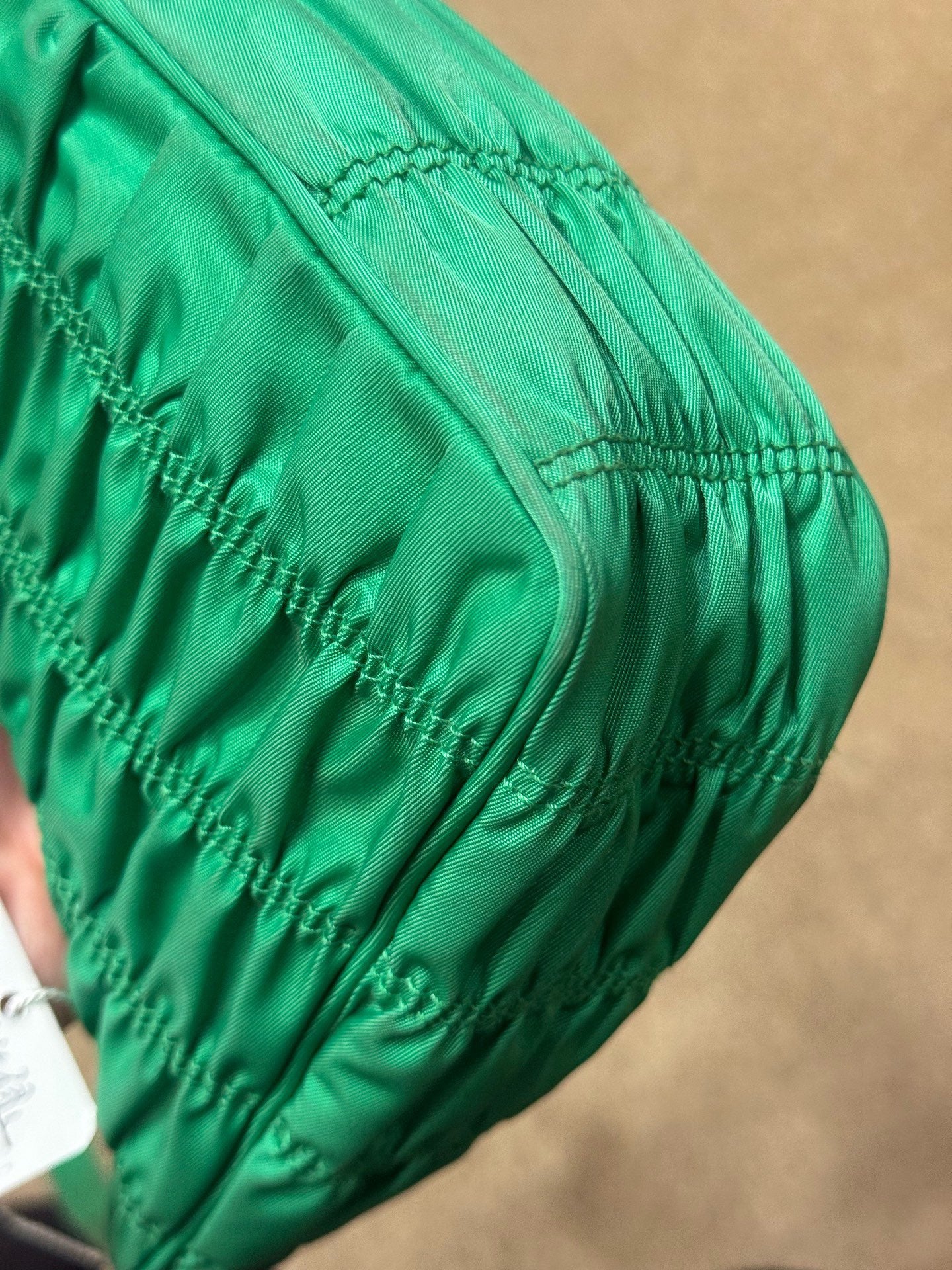 Prada - Hobo Shoulder Bag - Nylon - Green with Silver-Tone Hardware - (mini)