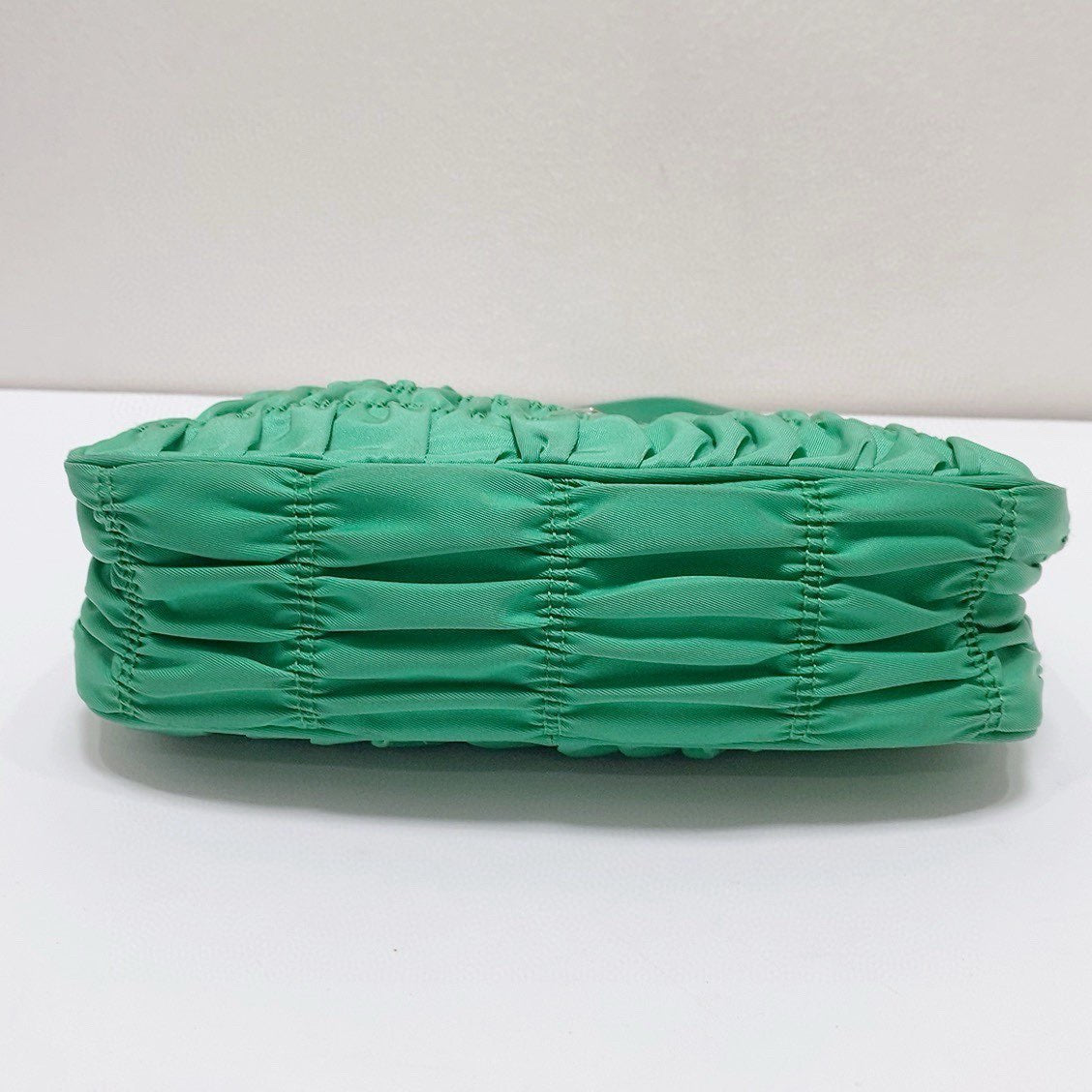 Prada - Hobo Shoulder Bag - Nylon - Green with Silver-Tone Hardware - (mini)