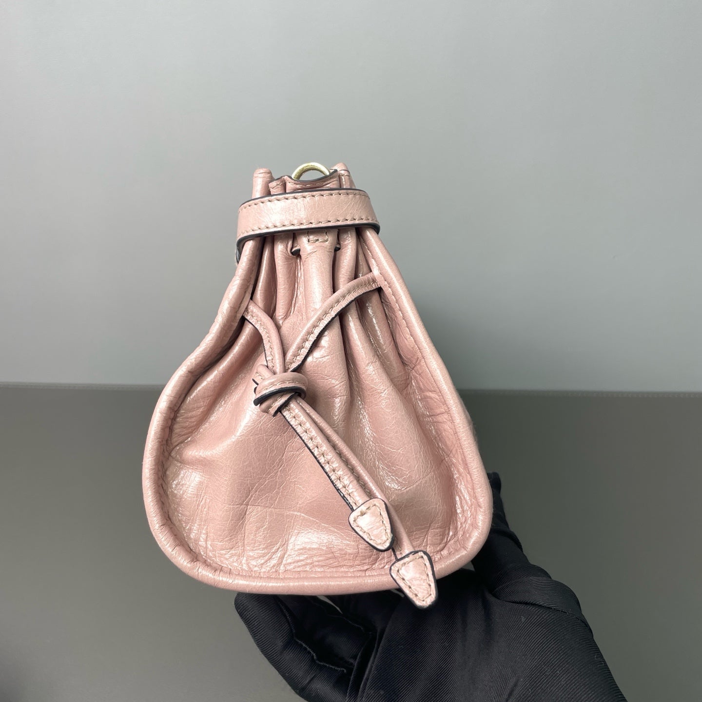 Prada - Lux Soft Crossbody Bag - Oiled wax leather - Pink - (medium)