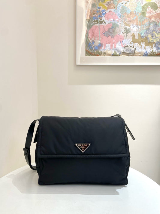 Prada - Messenger Bag - Nylon - Black - (large)