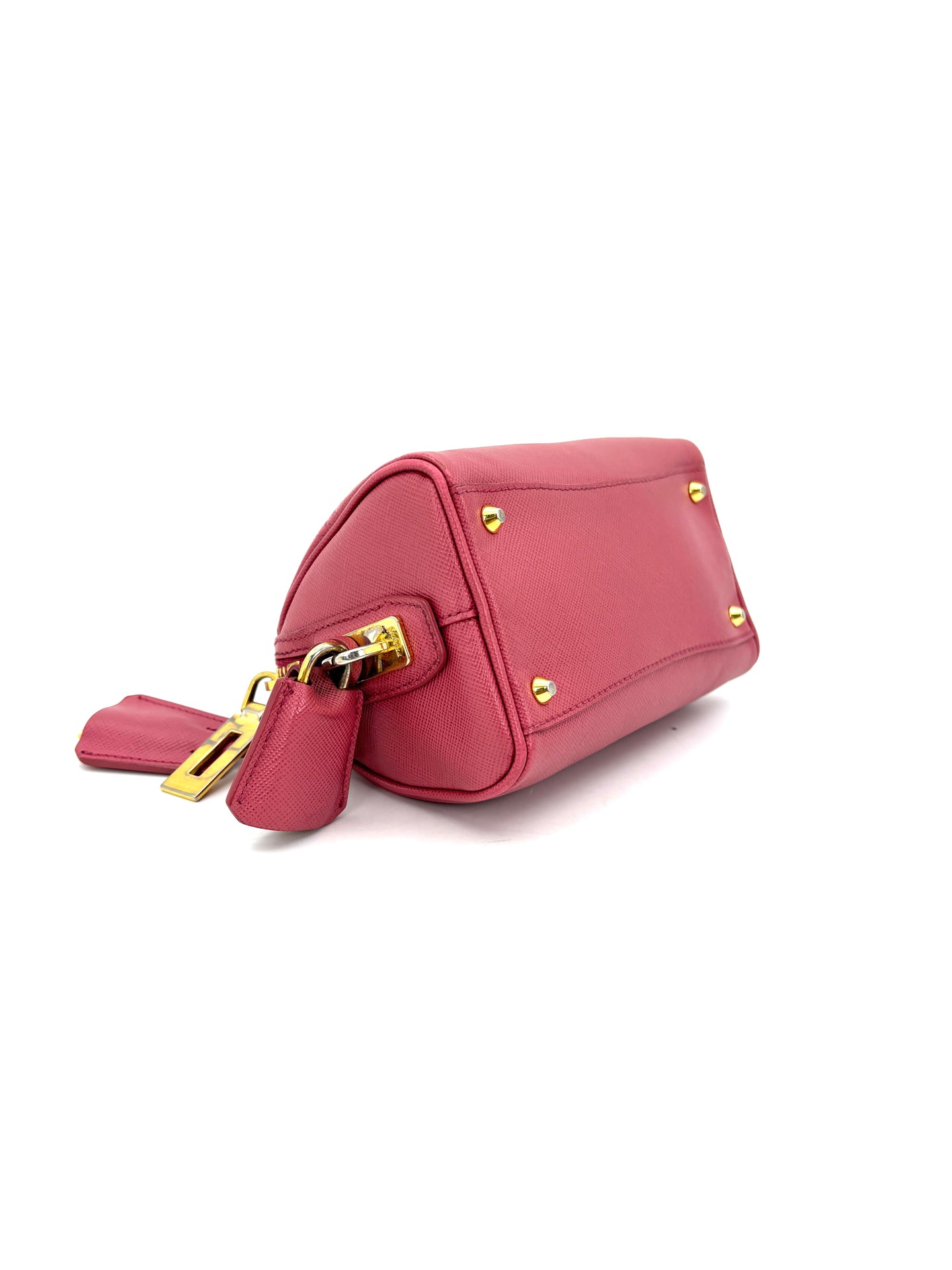 Prada - Mini Boston Bag - Saffiano leather - Red - (mini)