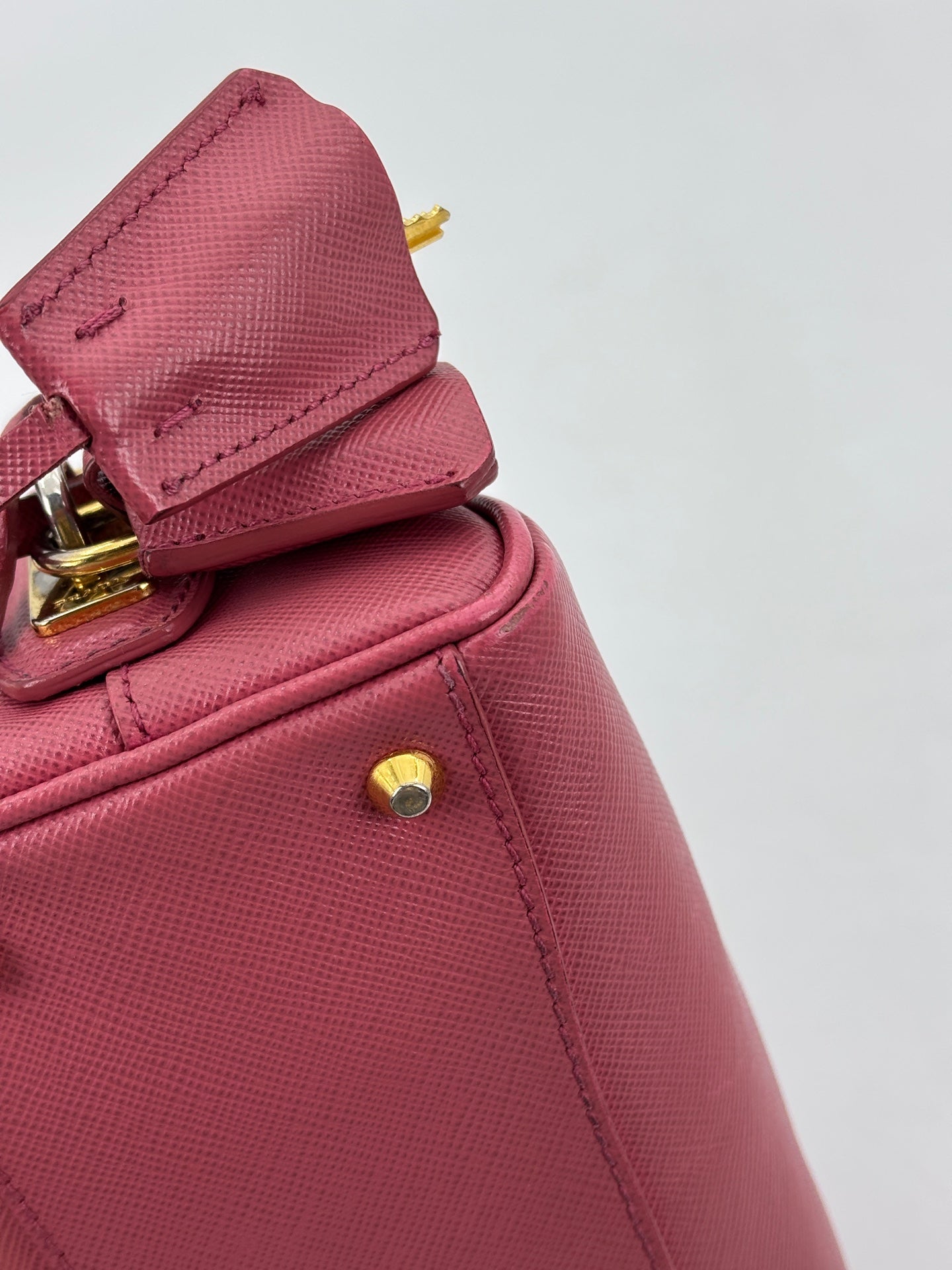 Prada - Mini Boston Bag - Saffiano leather - Red - (mini)