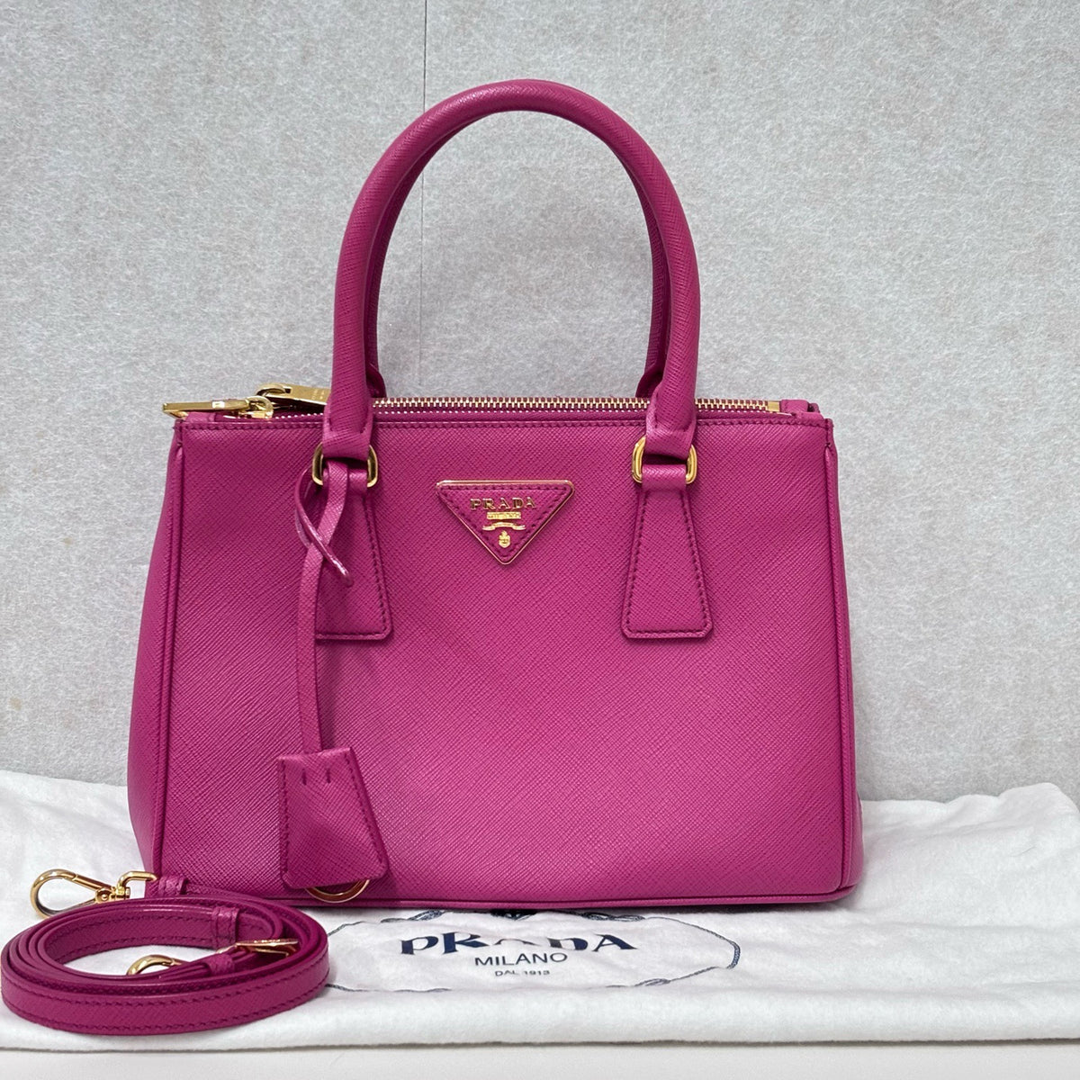 Prada - Mini Galleria - Leather - Pink - (mini)