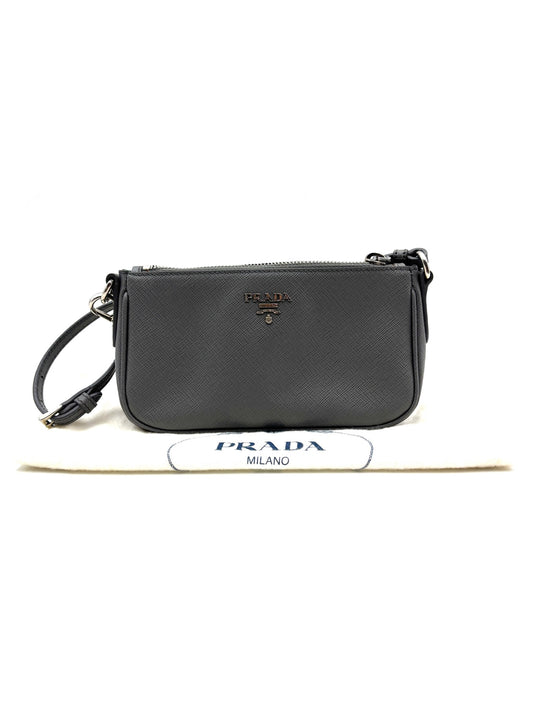 Prada - Mini Pouch - Saffiano leather - Grey - (mini)