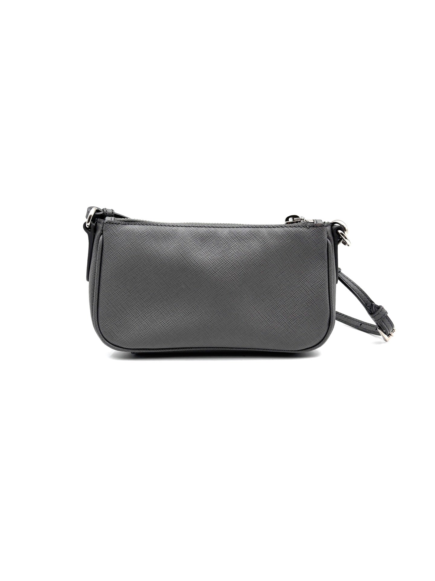 Prada - Mini Pouch - Saffiano leather - Grey - (mini)