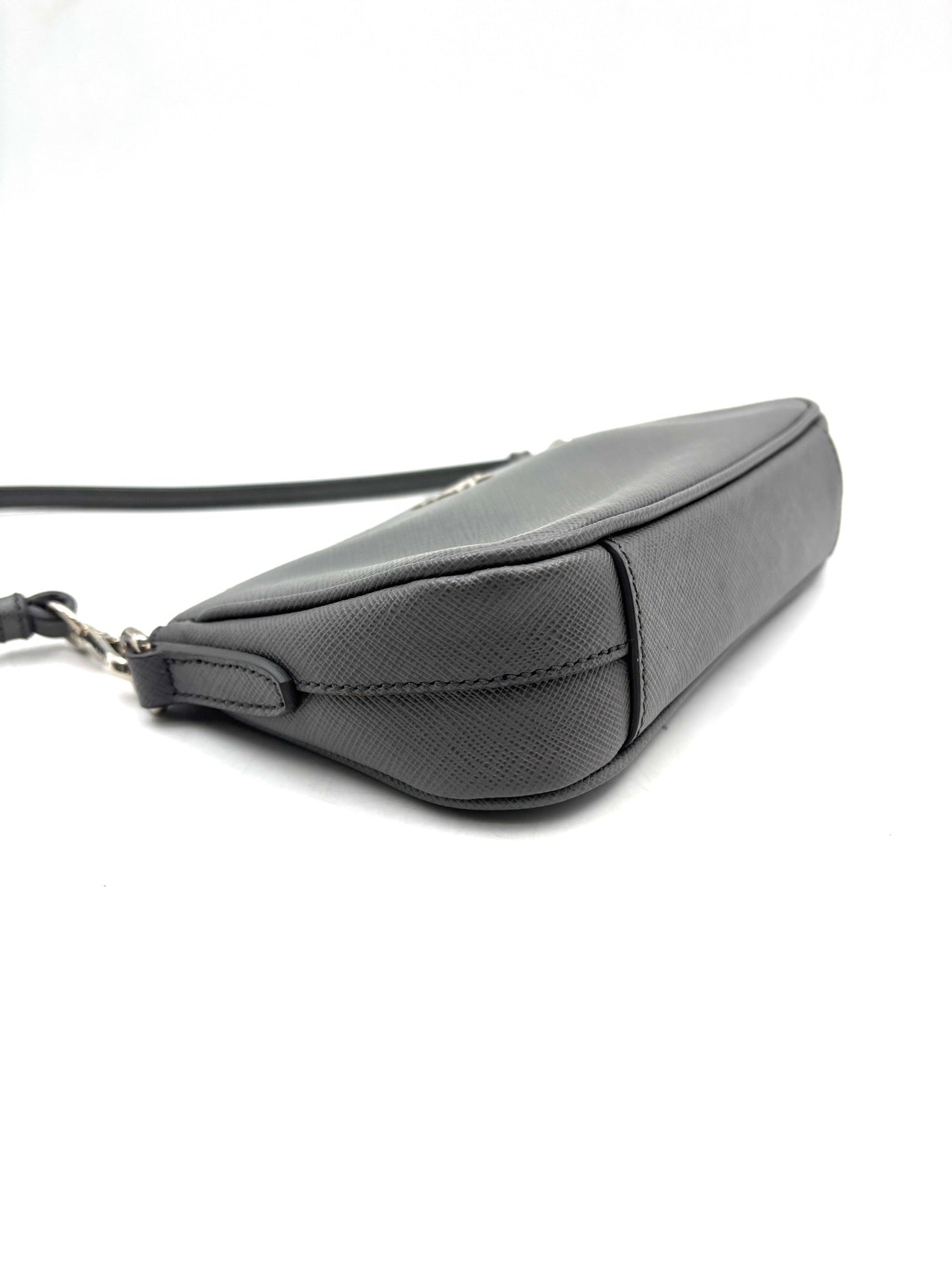 Prada - Mini Pouch - Saffiano leather - Grey - (mini)