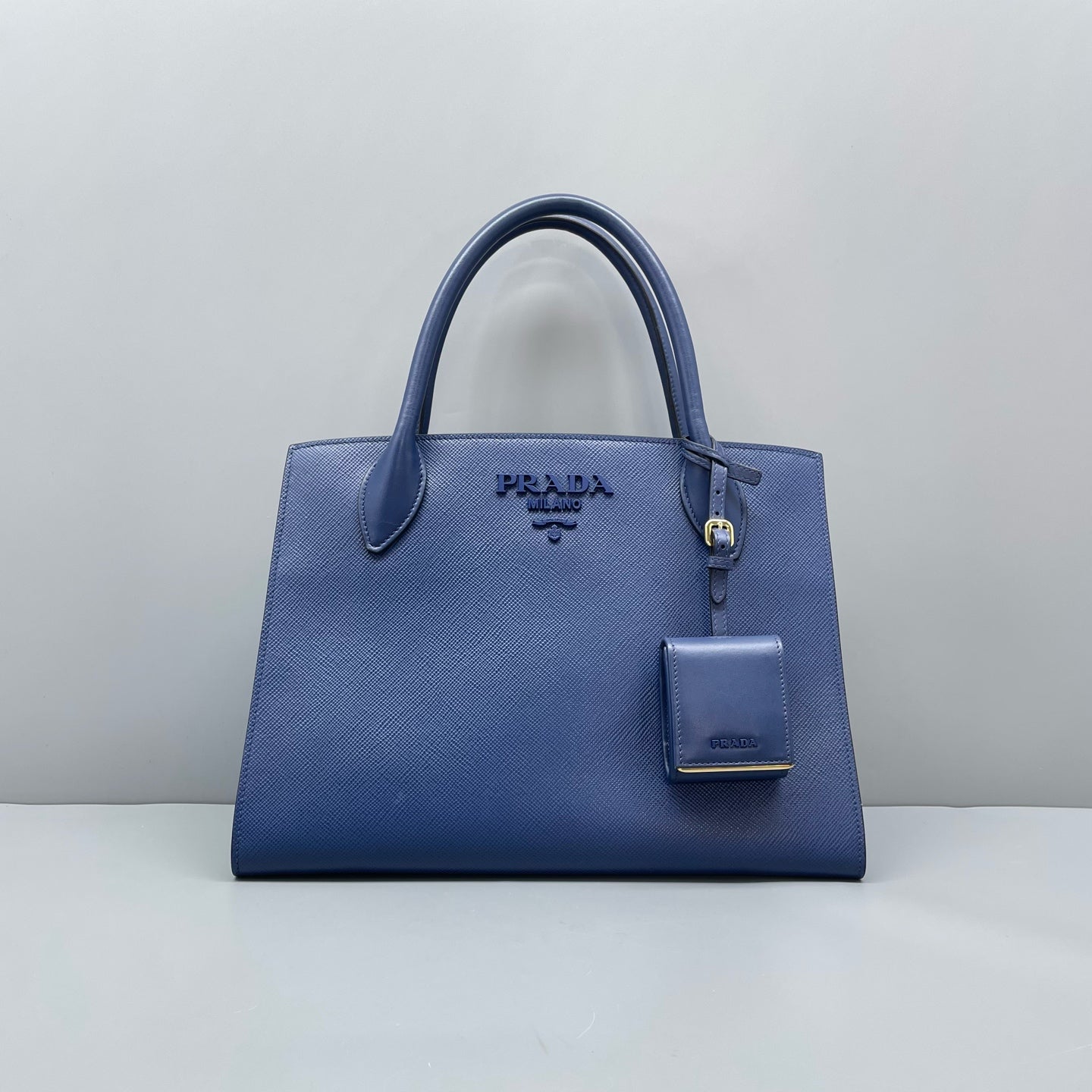 Prada - Monochrome - Leather - Blue - (medium)