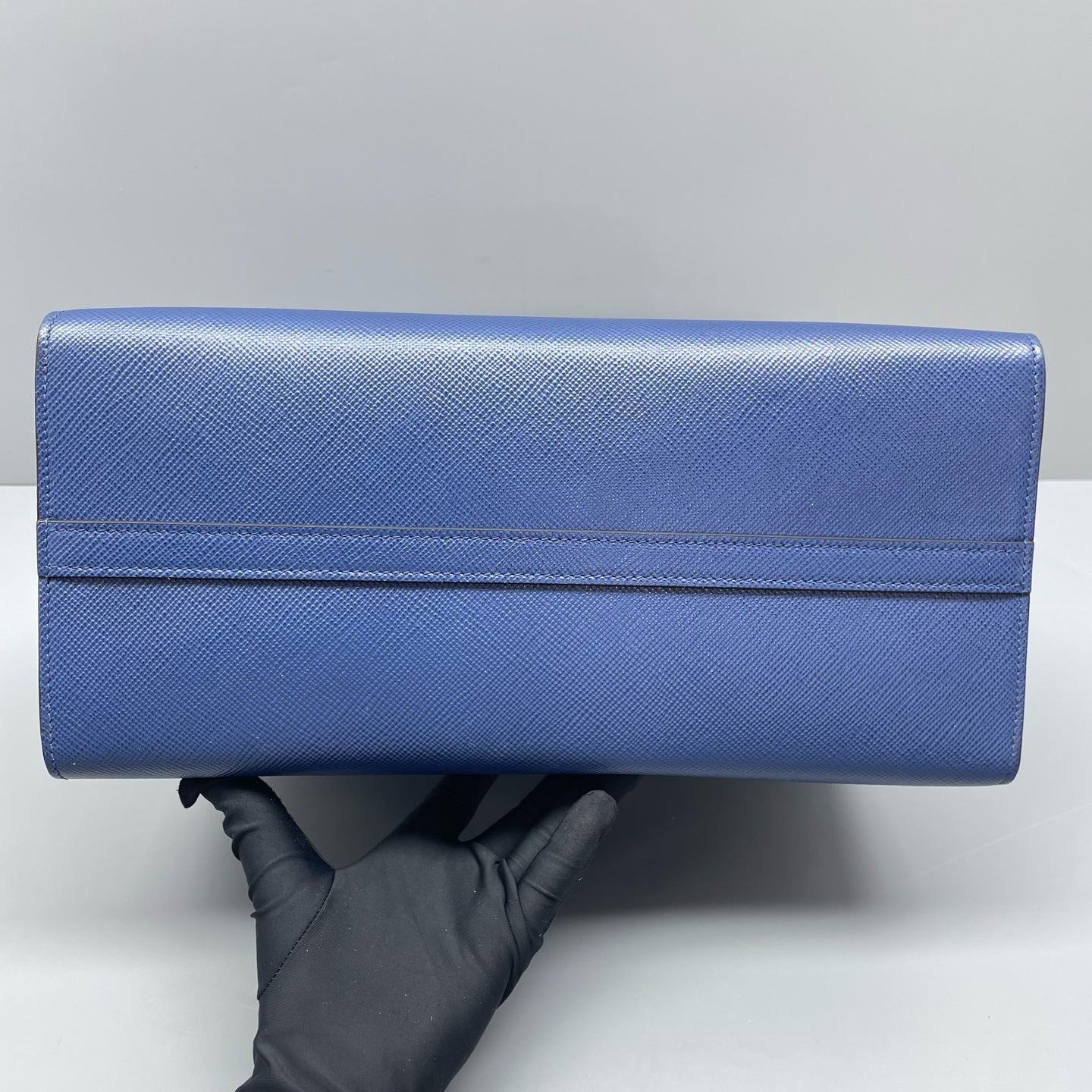 Prada - Monochrome - Leather - Blue - (Medium)