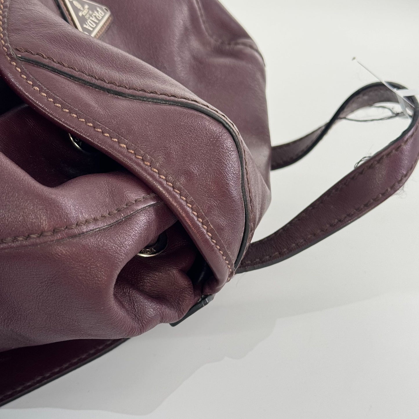Prada - N/A - Leather - Burgundy - (Medium)