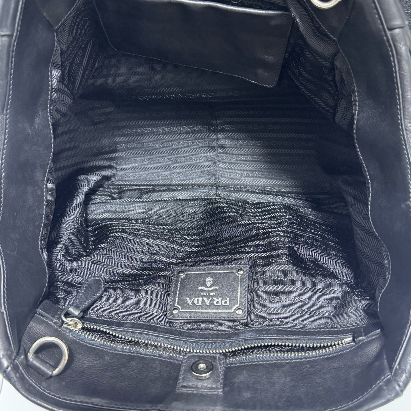 Prada - Nautilus - Leather - Black - (medium)