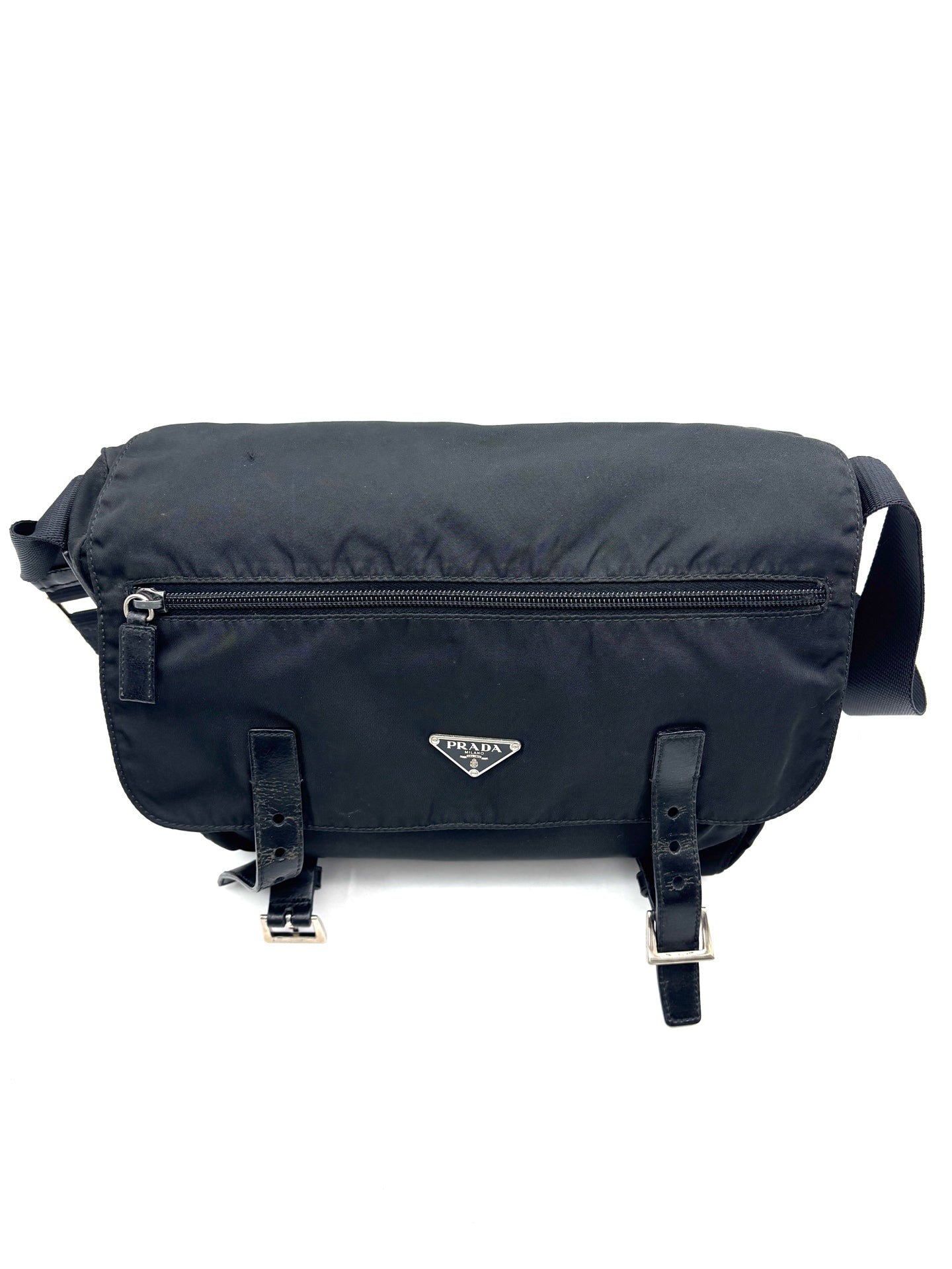Prada - Nylon Messenger Bag - Nylon - Black - (medium)