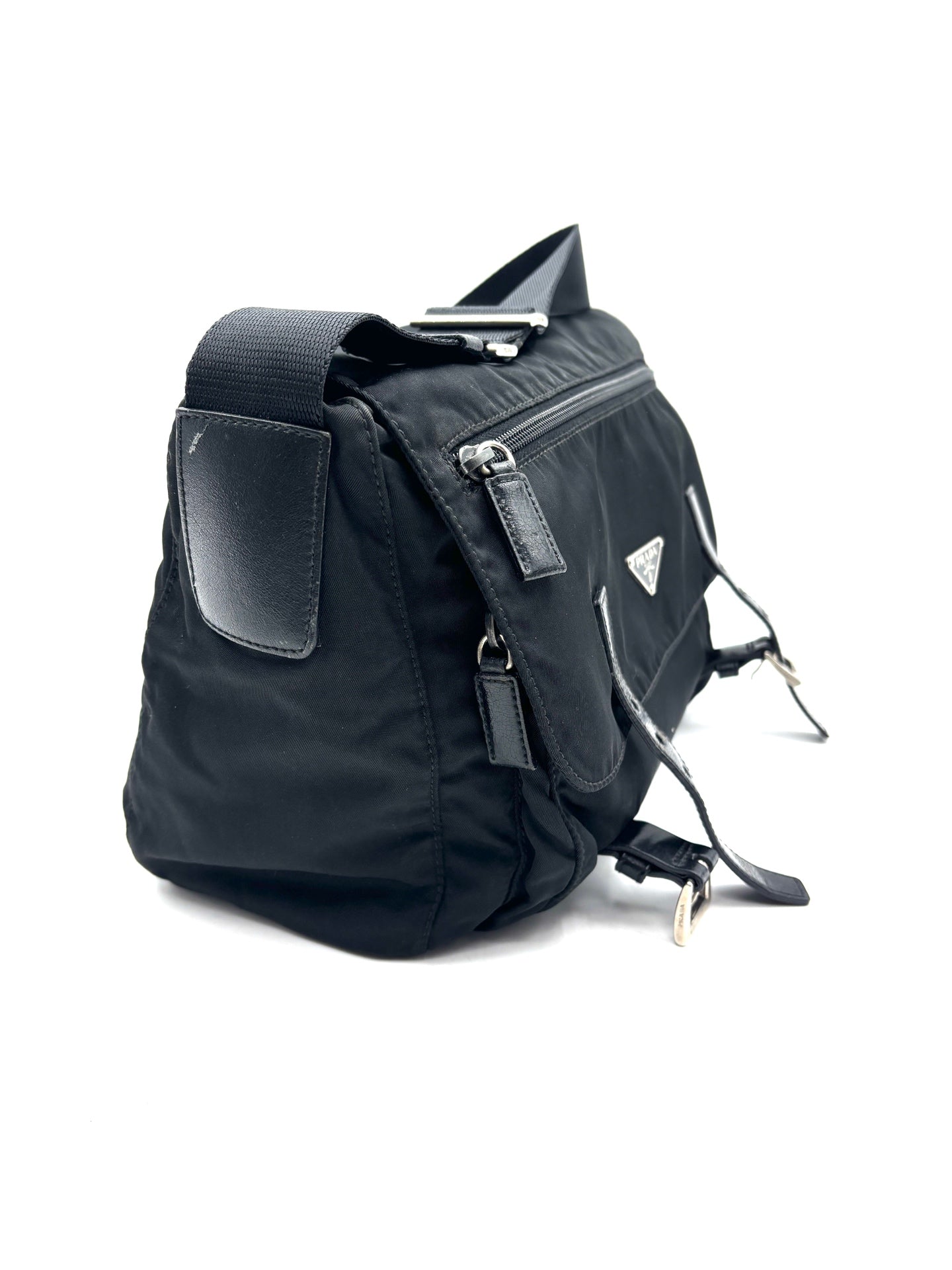 Prada - Nylon Messenger Bag - Nylon - Black - (medium)