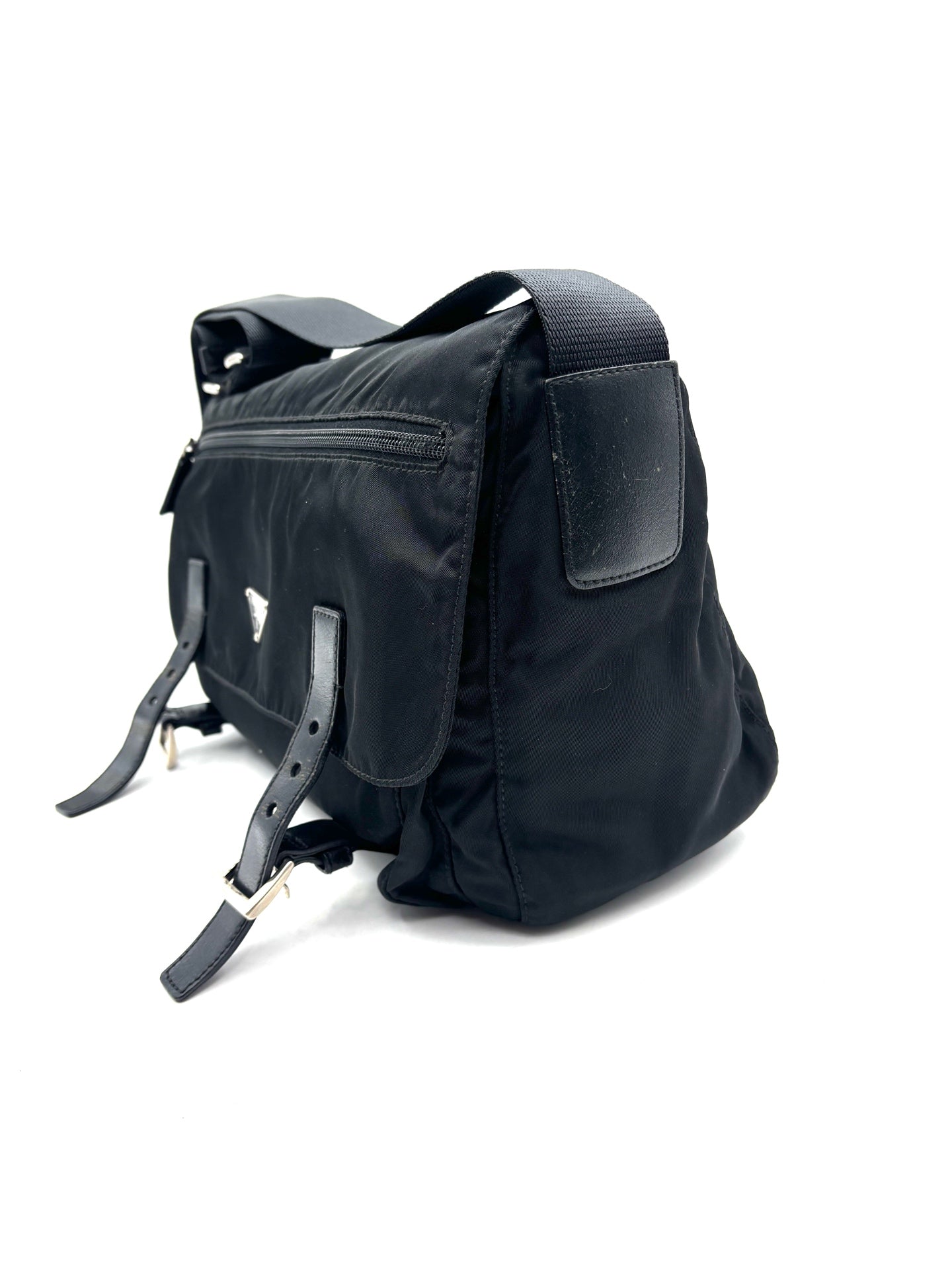 Prada - Nylon Messenger Bag - Nylon - Black - (medium)