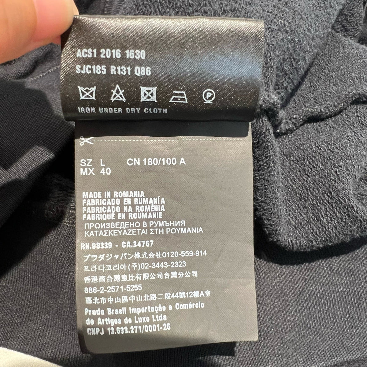 Prada - Other - Cotton - Black - (L)