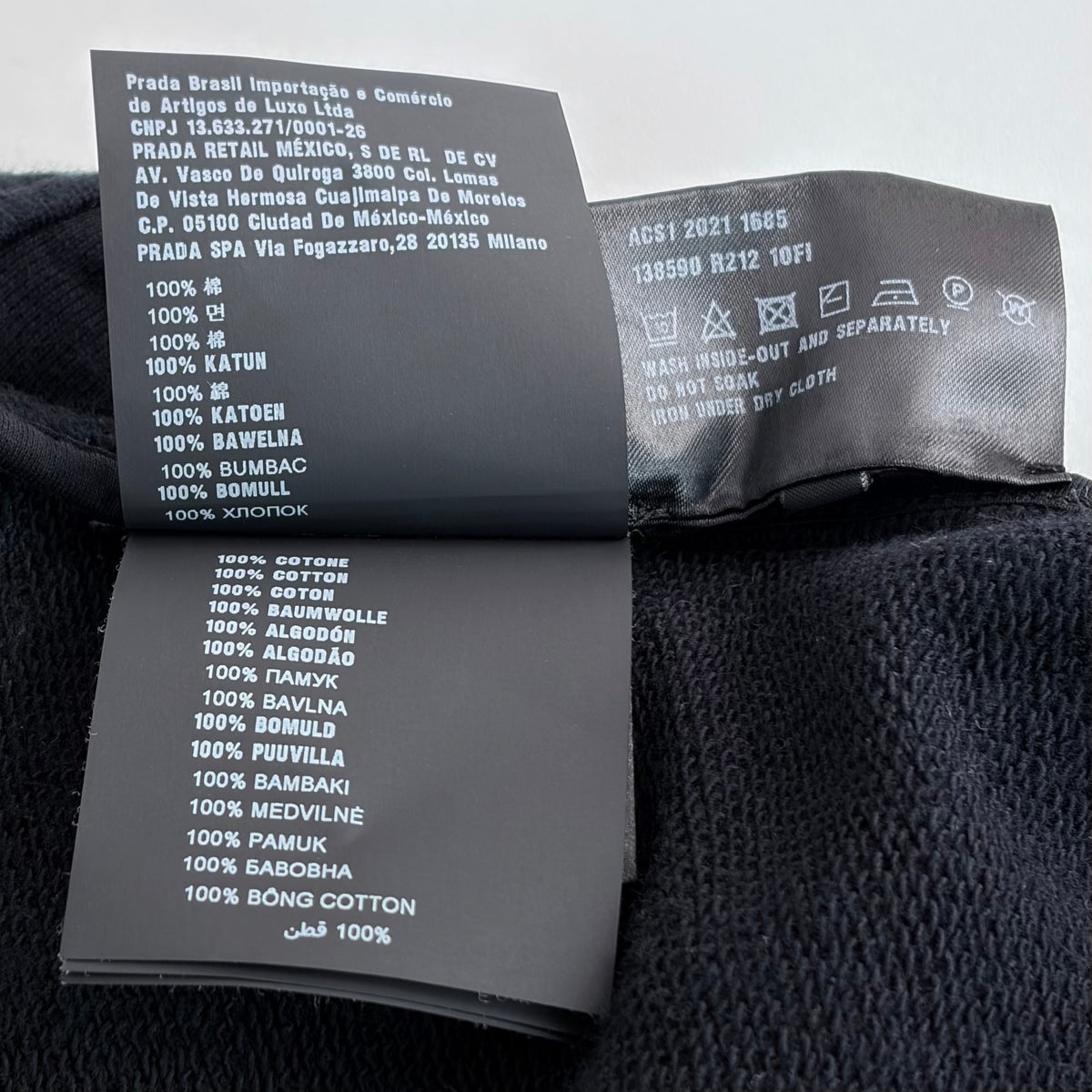 Prada - Other - Cotton - Black - (XL)