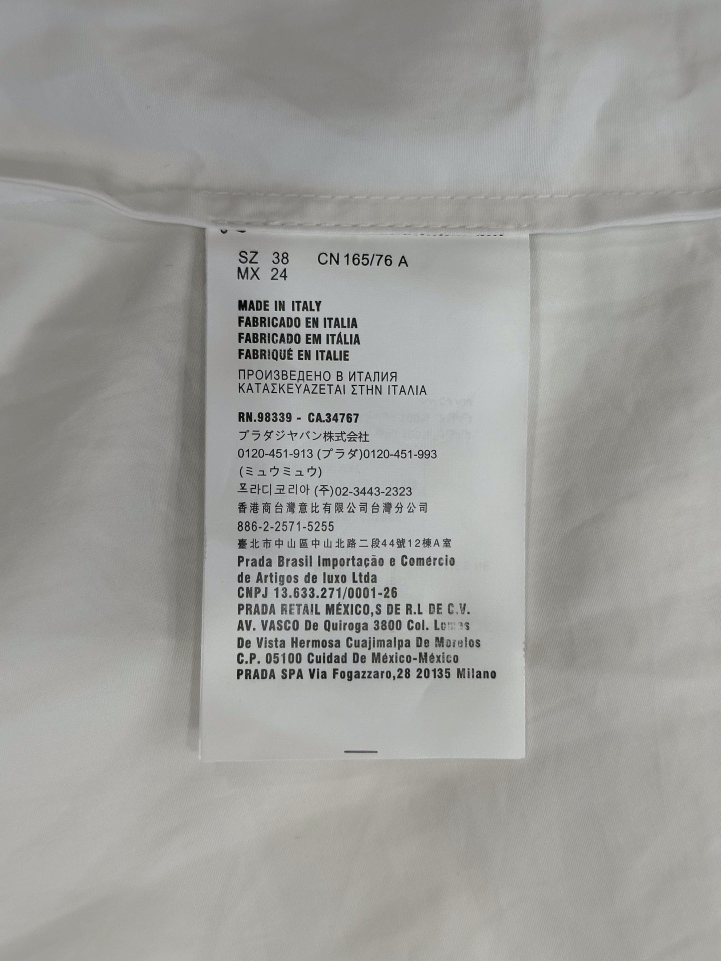 Prada - Other - Cotton - White - (38)