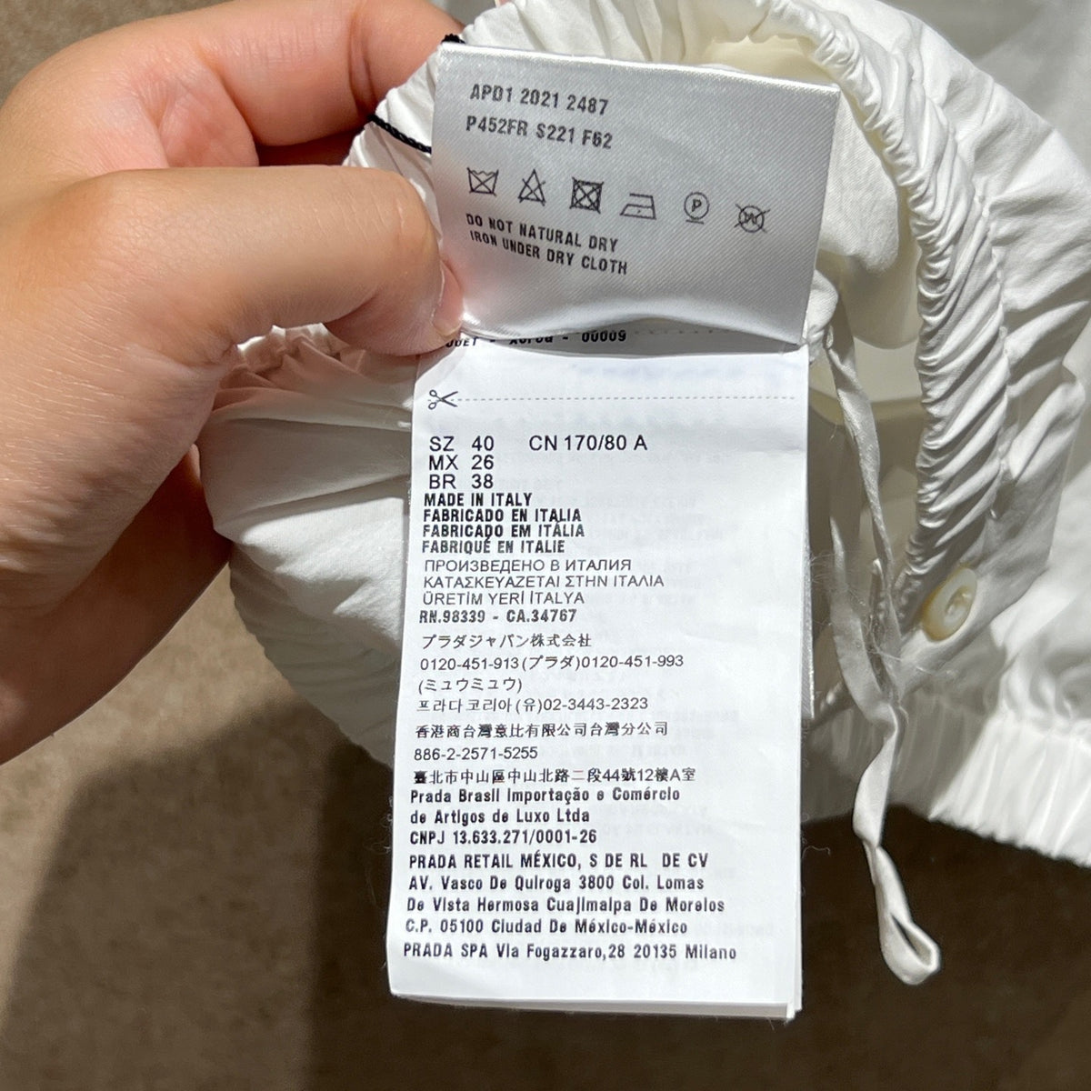 Prada - Other - Cotton - White - (40)