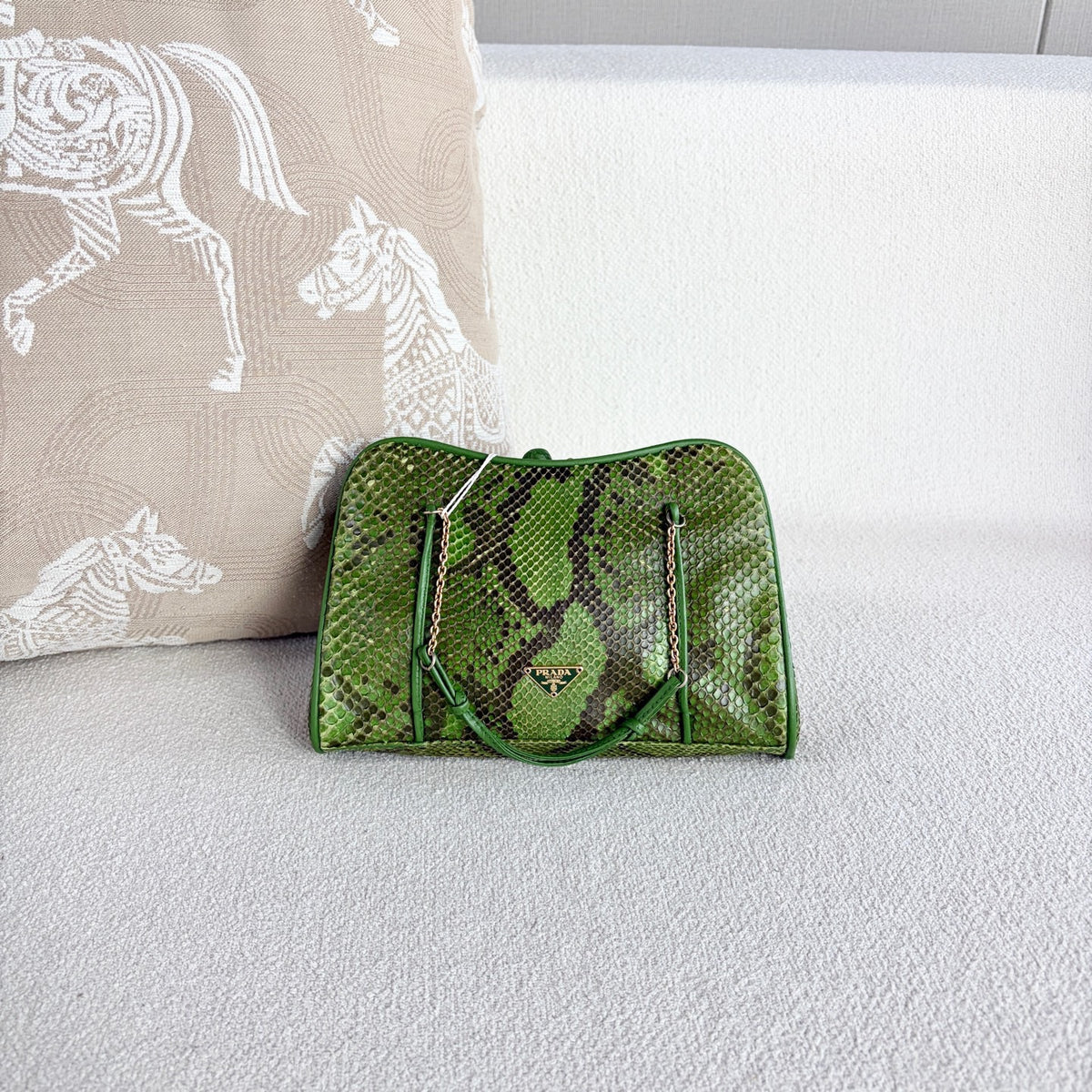 Prada - Other - Exotic leathers - Python - Green - (mini)